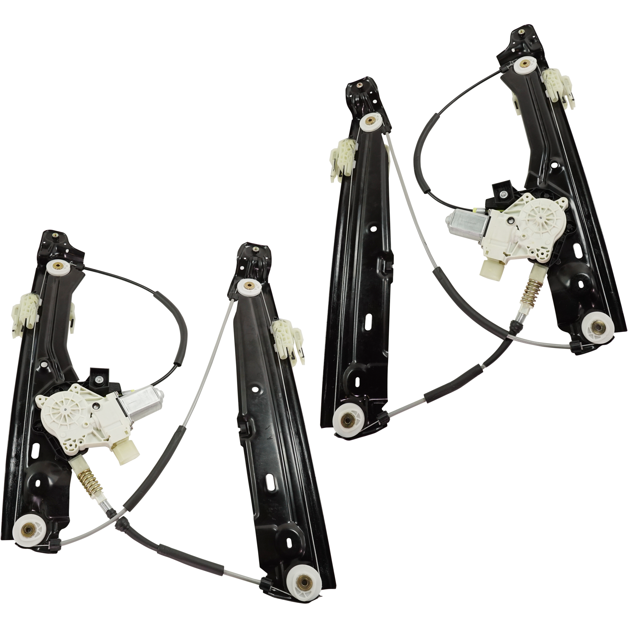 AM 7 SERIES 09-15 FRONT WINDOW REGULATOR RH AND LH Power w Motor 6 Pins SKU SET JRB46290015 OEM 51337182105 PFM 51337182106 PF