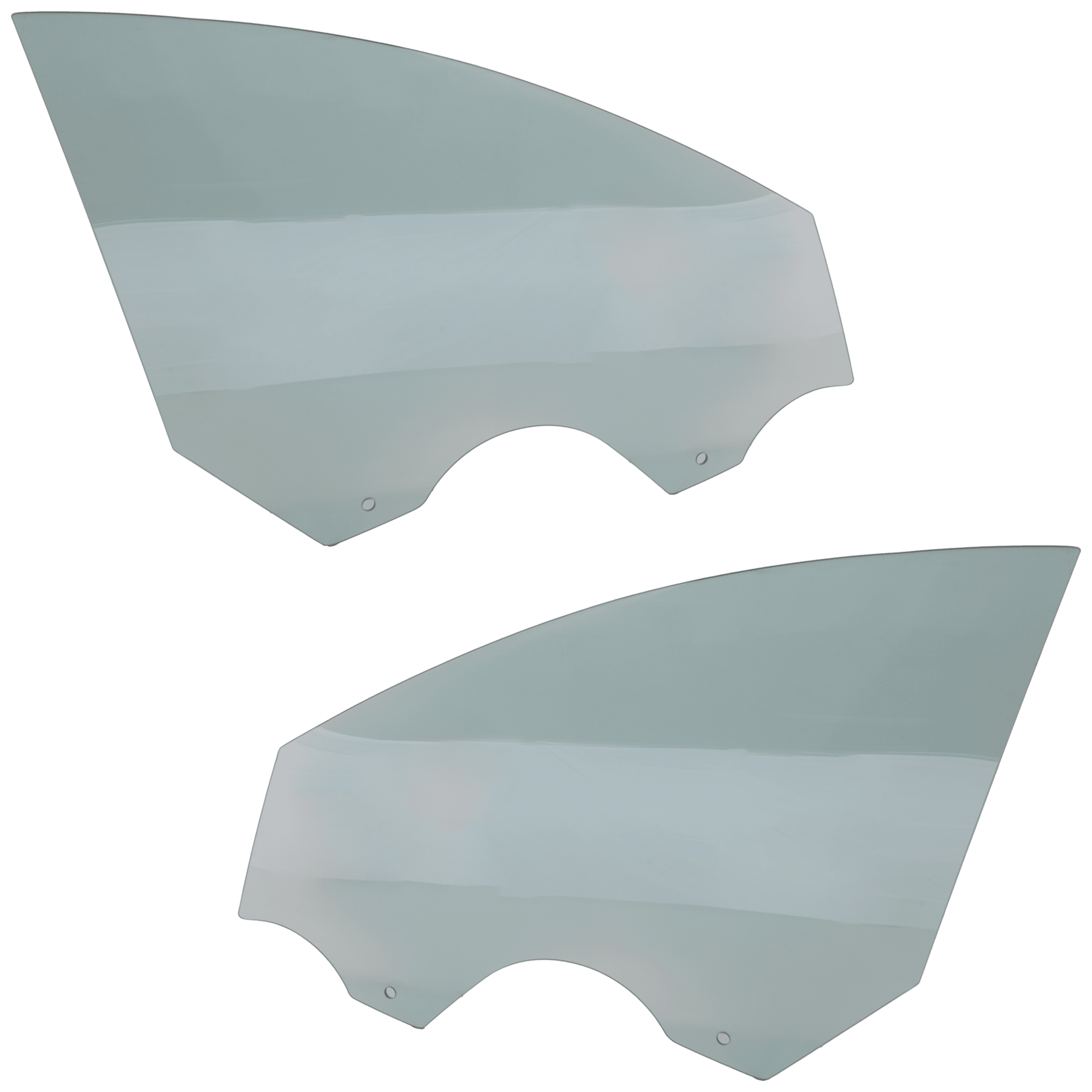 AM REGAL 11-17 FRONT DOOR GLASS RH AND LH Green Tint w Solar SKU SET JRB48010015 OEM 13227826-13227827