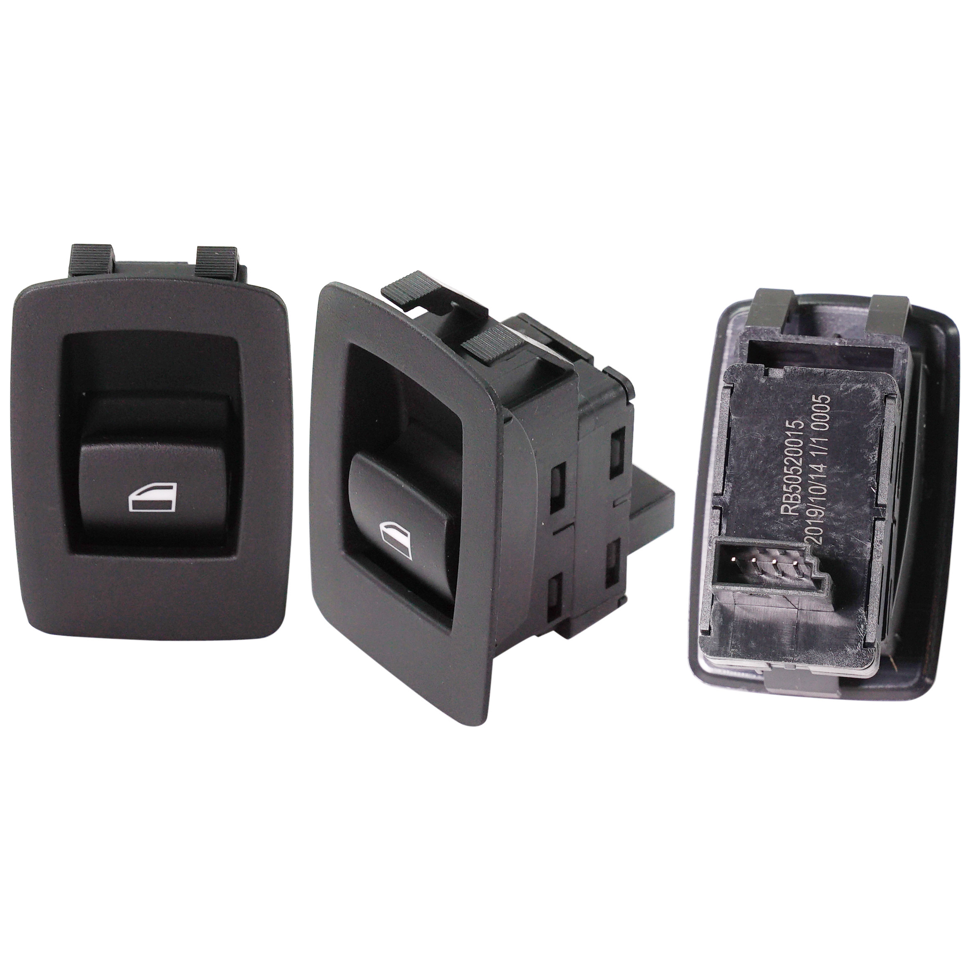 AM 5 SERIES 08-10 WINDOW SWITCH FRONT RH AND REAR RH AND LH Set of 3 SKU SET JRB50520015-3 OEM 61319113773