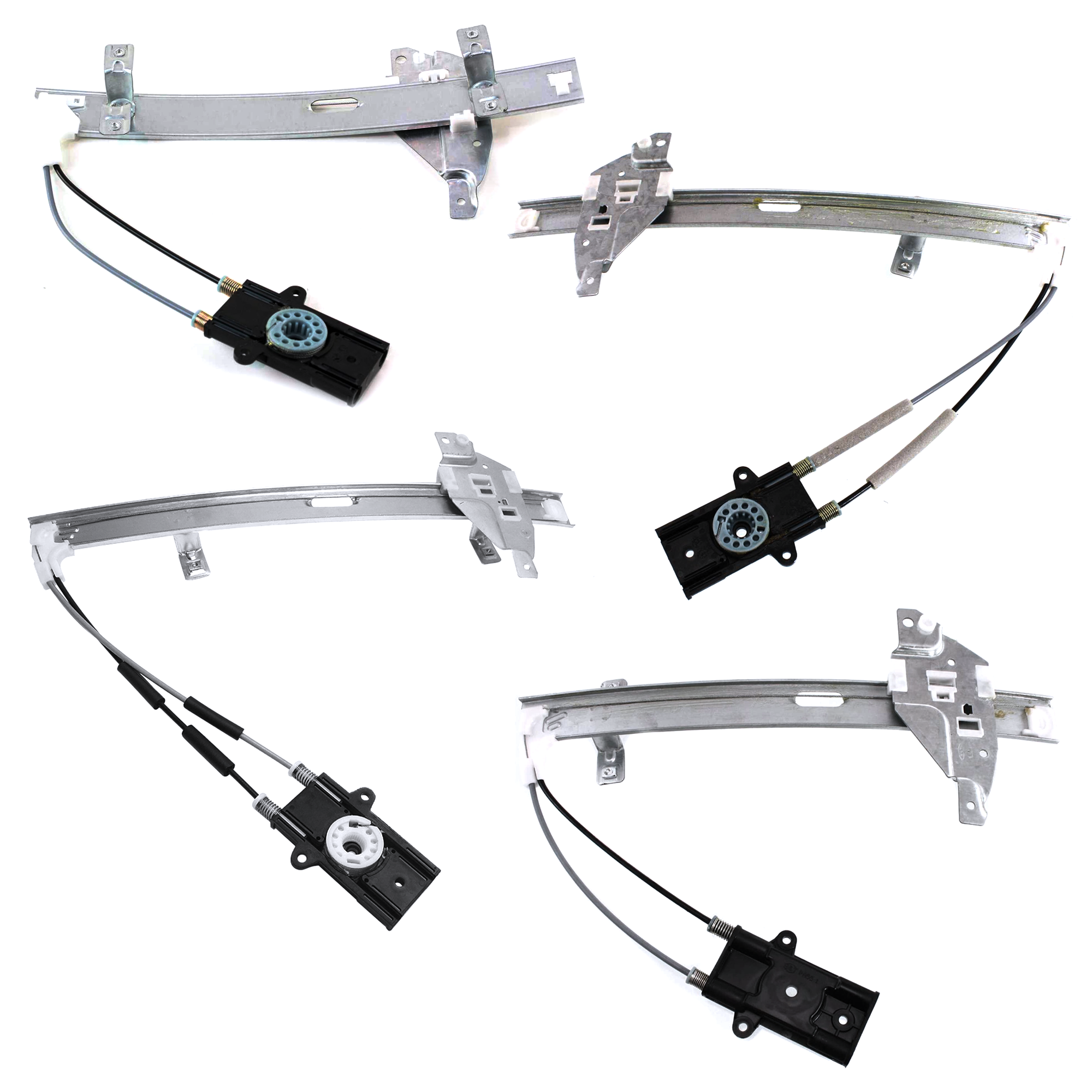 AM CENTURY 97-05 INTRIGUE 98-02 REGAL 97-04 FRONT AND REAR WINDOW REGULATOR RH AND LH Power w o Motor SKU SET JRBB462901-4 Partslink GM1350129 GM1351129 GM1550103 GM1551103 OEM 10334396 PFM 10334397 PFM 1033