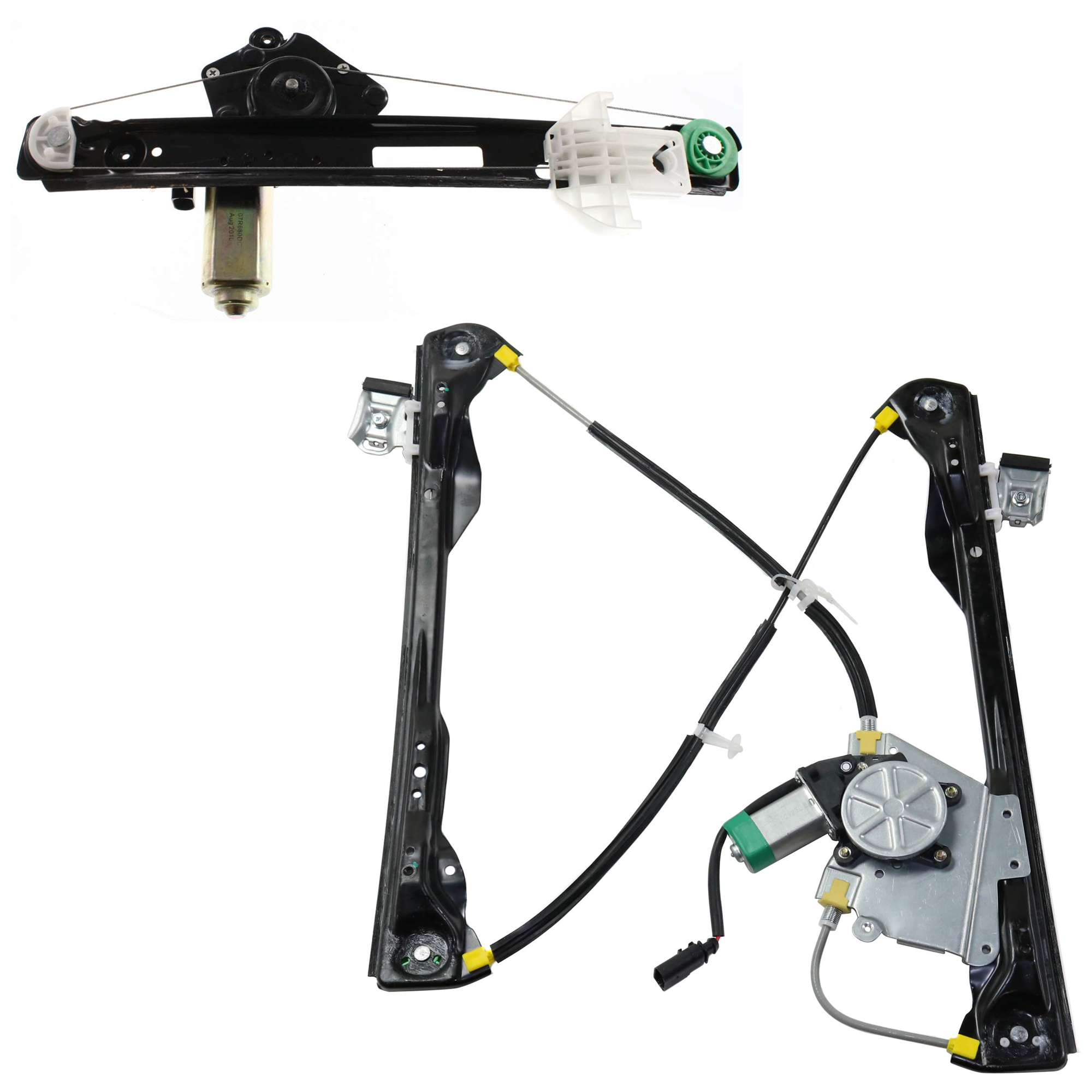 AM FOCUS 00-07 FRONT AND REAR WINDOW REGULATOR LH Power w Motor SKU SET JRBF462902-2L Partslink FO1350132 FO1550112 OEM 6S4Z5423201BB 6S4Z5427001A