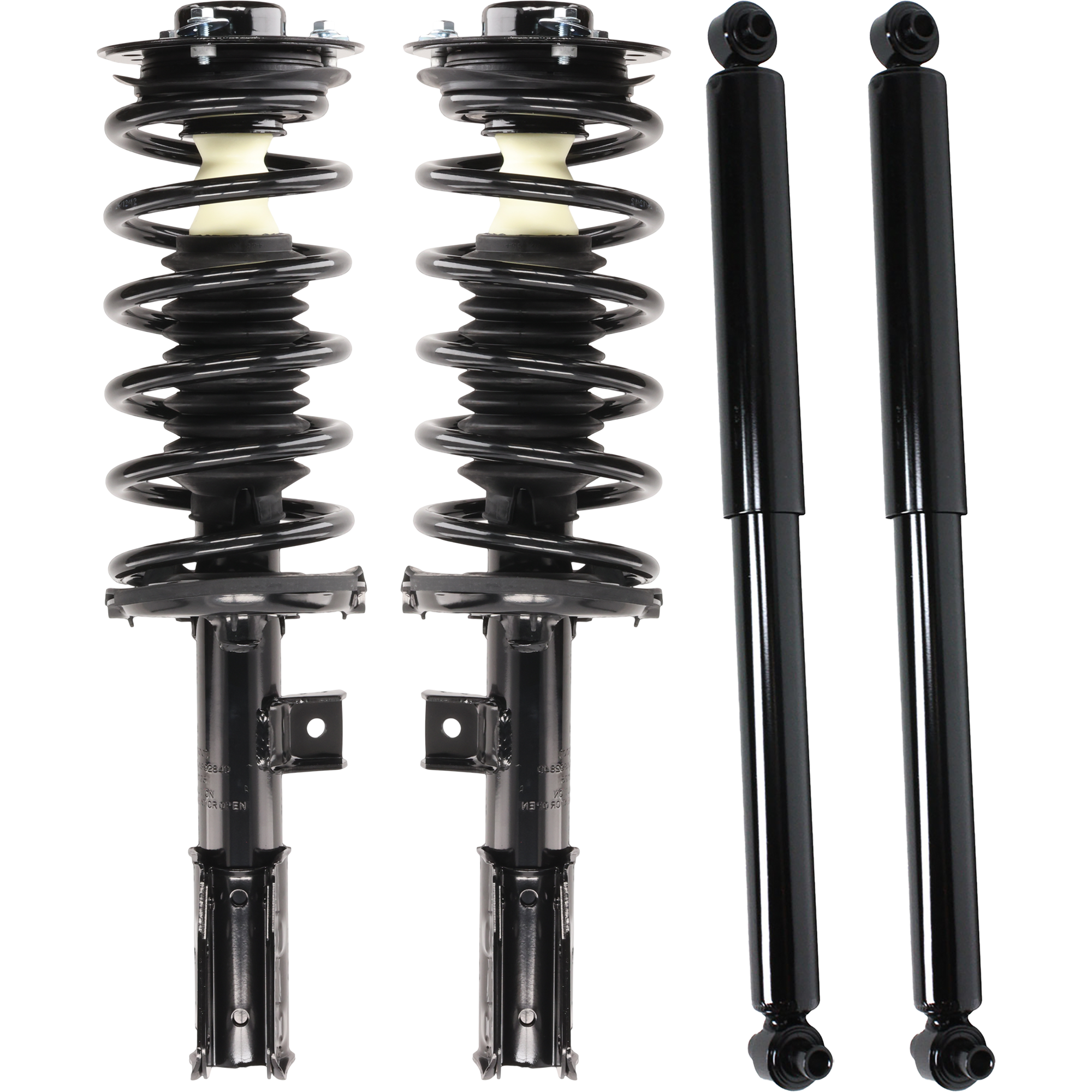 AM TERRAIN EQUINOX 10-17 FRONT AND REAR SHOCK ABSORBER AND STRUT ASSEMBLY RH AND LH Gas Charged Twin tube Set of 2 SKU SET JRC28050041 A OEM 272526-272527-84129873-8896546