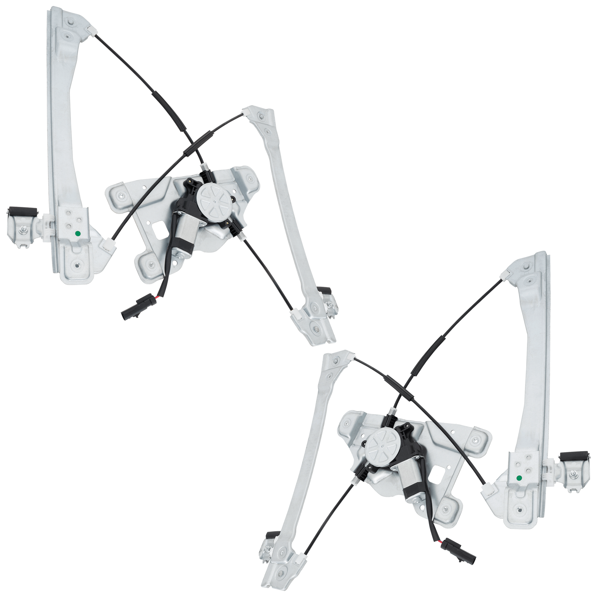 AM EQUINOX TERRAIN 12-17 FRONT WINDOW REGULATOR RH AND LH Power w Motor SKU SET JRC46290035 Partslink GM1350226 GM1351226 OEM 22803201-22803202