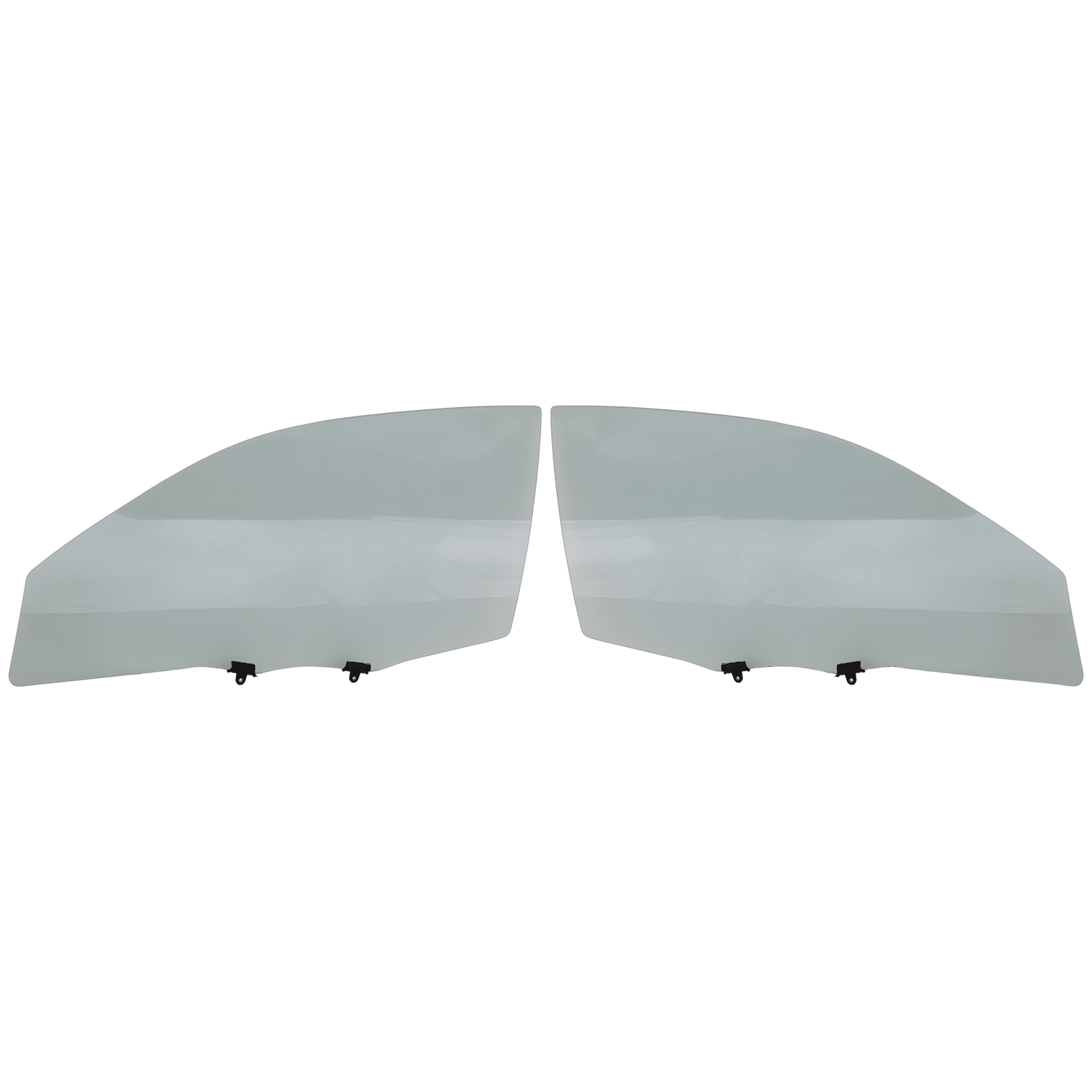 AM CHEVROLET MONTE CARLO 00-09 FRONT DOOR GLASS RH AND LH Green Tint w Solar Clip SKU SET JRC48010009 OEM 10412930-10443320-10443321