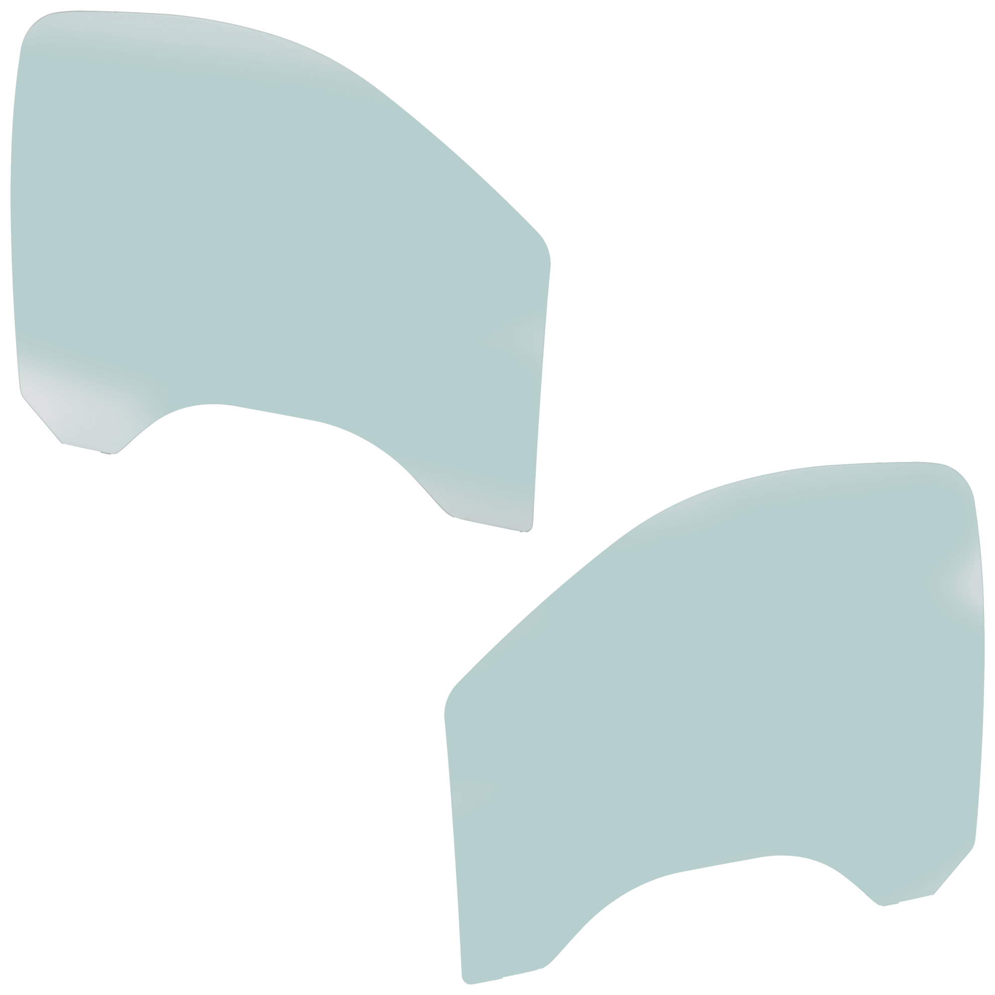 AM CHEVROLET SILVERADO GMC SIERRA 2500-3500-12-14 FRONT DOOR GLASS RH AND LH Green Tint SKU SET JRC48010035 OEM 20794332-20794333