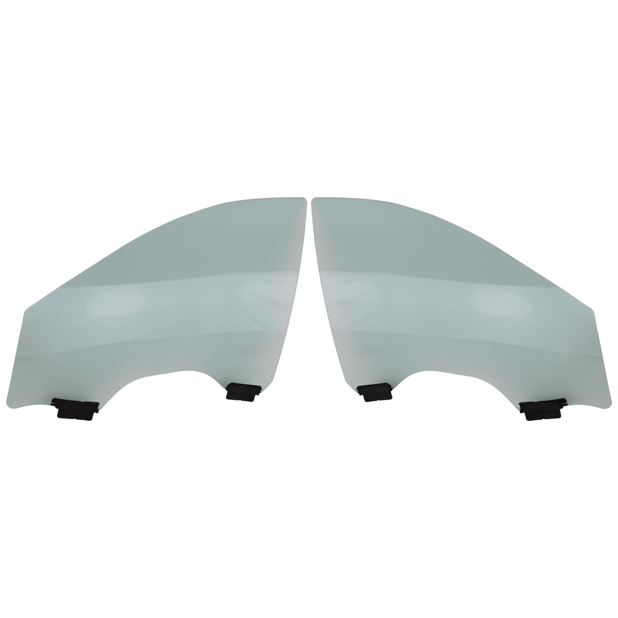 AM SRX 10-16 FRONT DOOR GLASS RH AND LH Green Tint Laminated w Solar Clip SKU SET JRC48010049 OEM 20826693-20826694