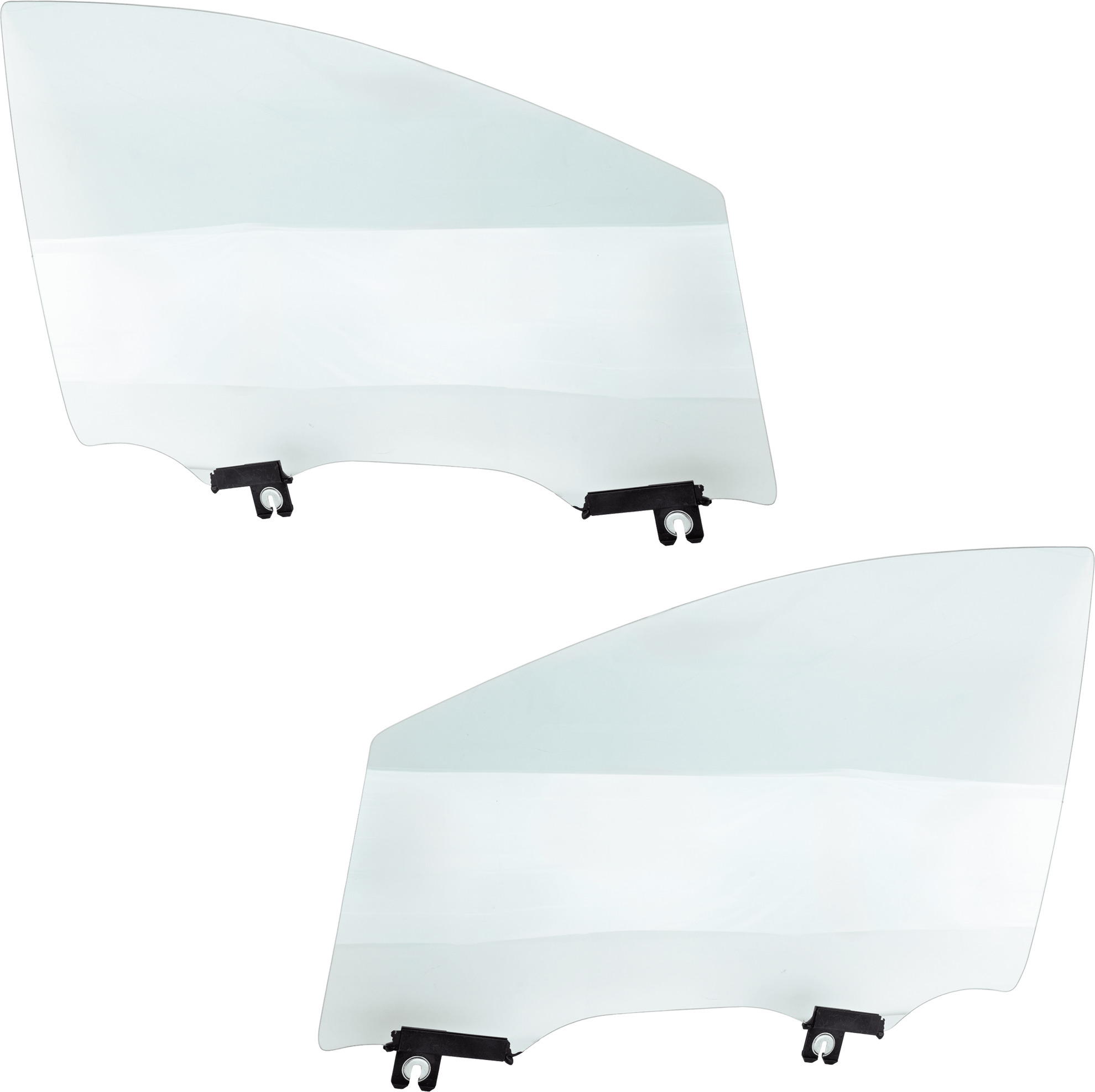 AM PACIFICA 17-24 VOYAGER 20-23 FRONT DOOR GLASS RH AND LH Green Tint Non Laminated w Solar Clip SKU SET JRC48010073 OEM 68231940AB 68231941AB