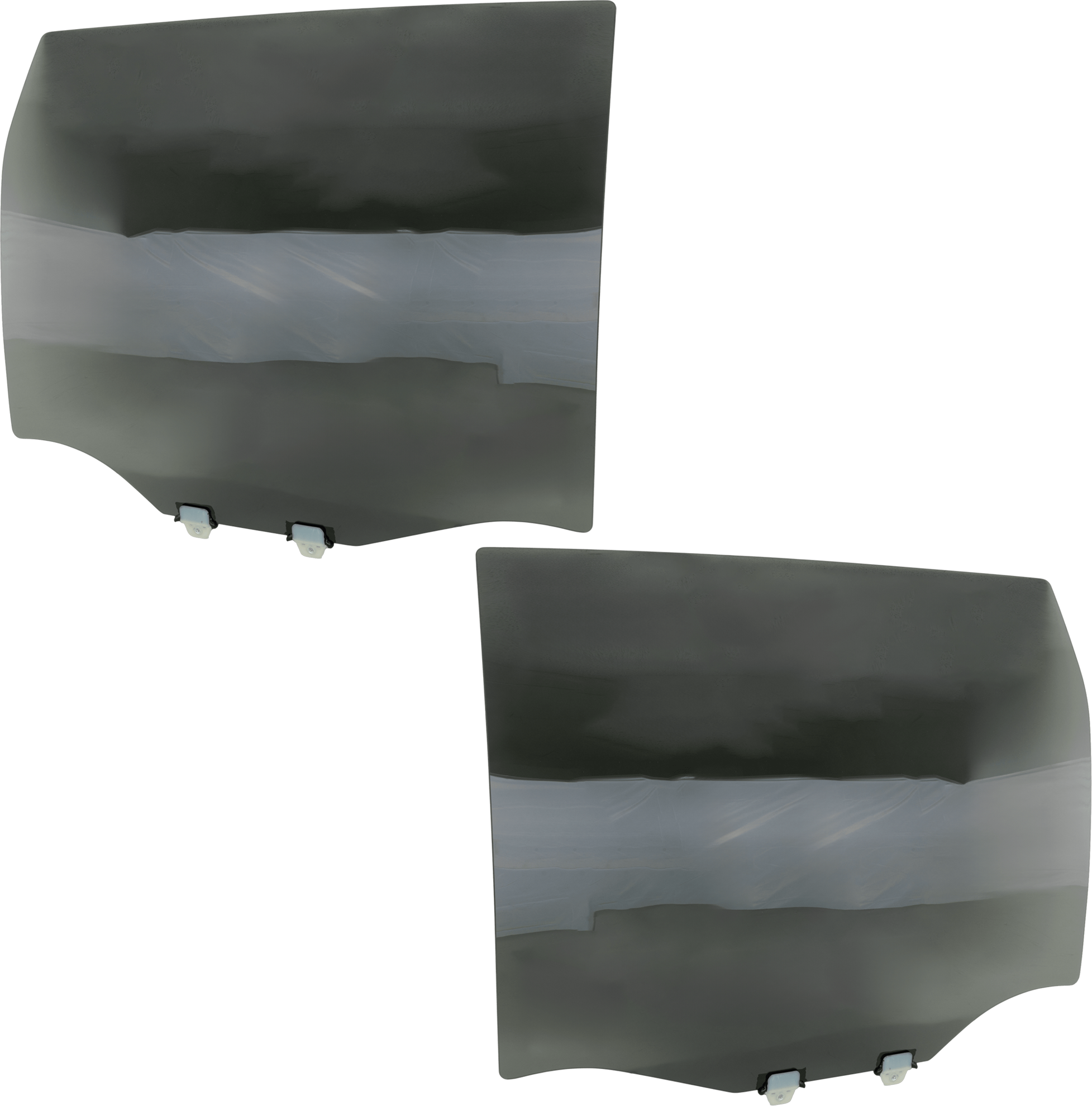 AM CHEVROLET TRAVERSE 09-17 REAR DOOR GLASS RH AND LH Gray Tint Privacy w Solar Clip SKU SET JRC48130021 OEM 15928654-15928655