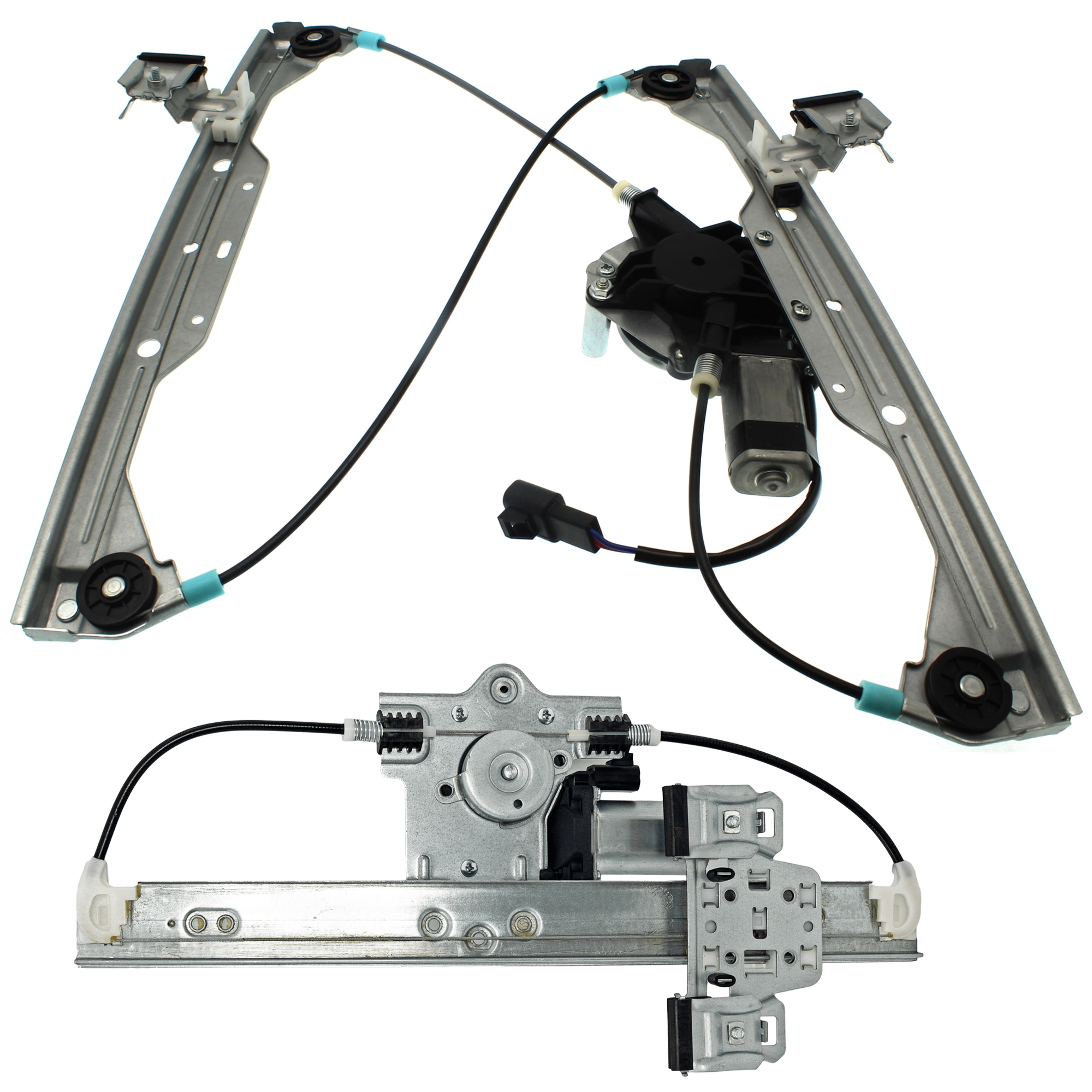 AM HHR 06-11 FRONT AND REAR WINDOW REGULATOR RH Power w Motor SKU SET JRC49170007 A Partslink GM1351178 GM1551161 OEM 22714331-22714333