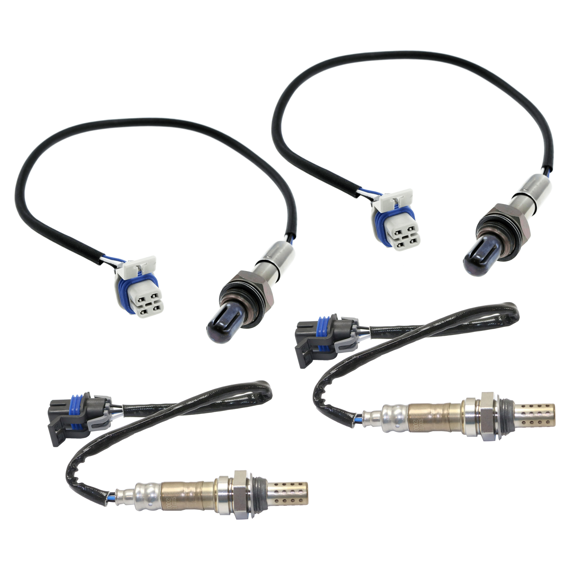 AM EXPRESS VAN 03-05 SAVANA VAN 04-04 OXYGEN SENSOR Set of 4 Before and After Catalytic Converter RH and LH 4 Wire SKU SET JRC96090002-4 OEM 12590750-8125907500