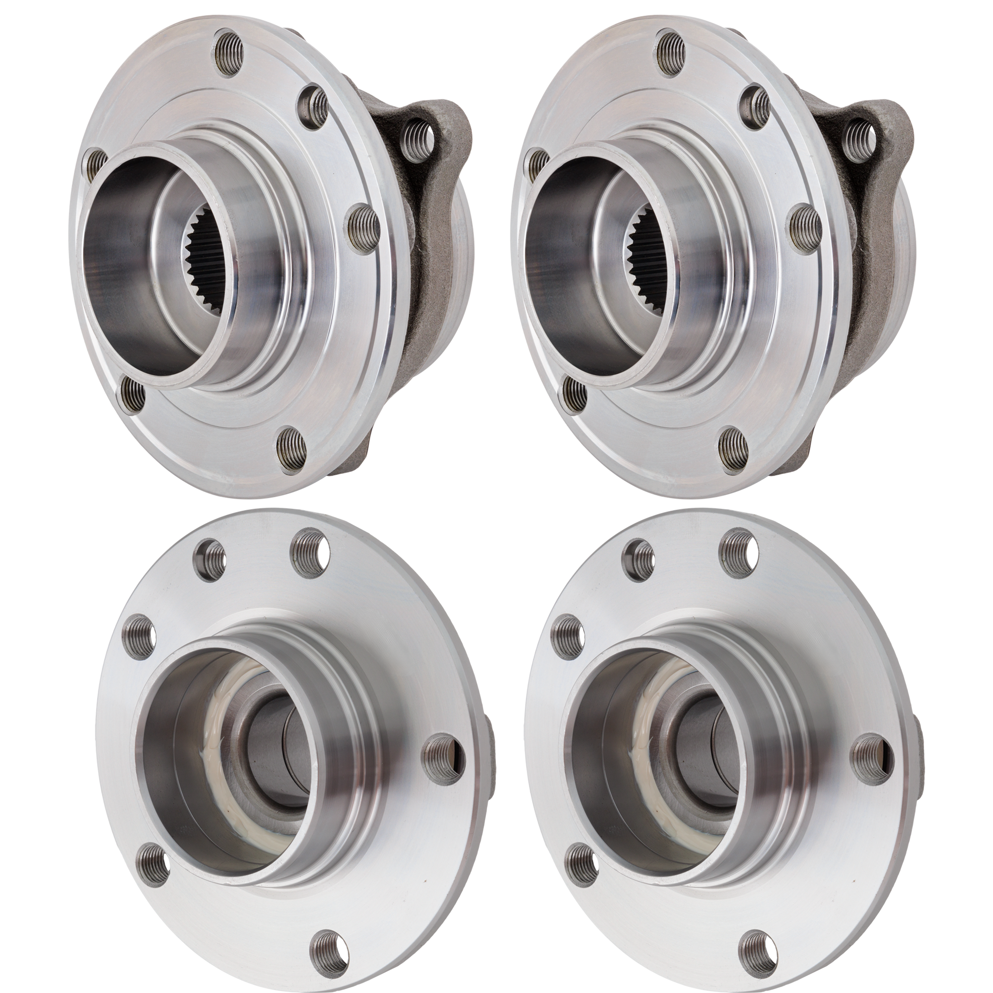AM DART 13-16 FRONT AND REAR HUB ASSEMBLY RH AND LH SKU SET JRD28370009-4 OEM 103282-68082150AA 68082150AB 6