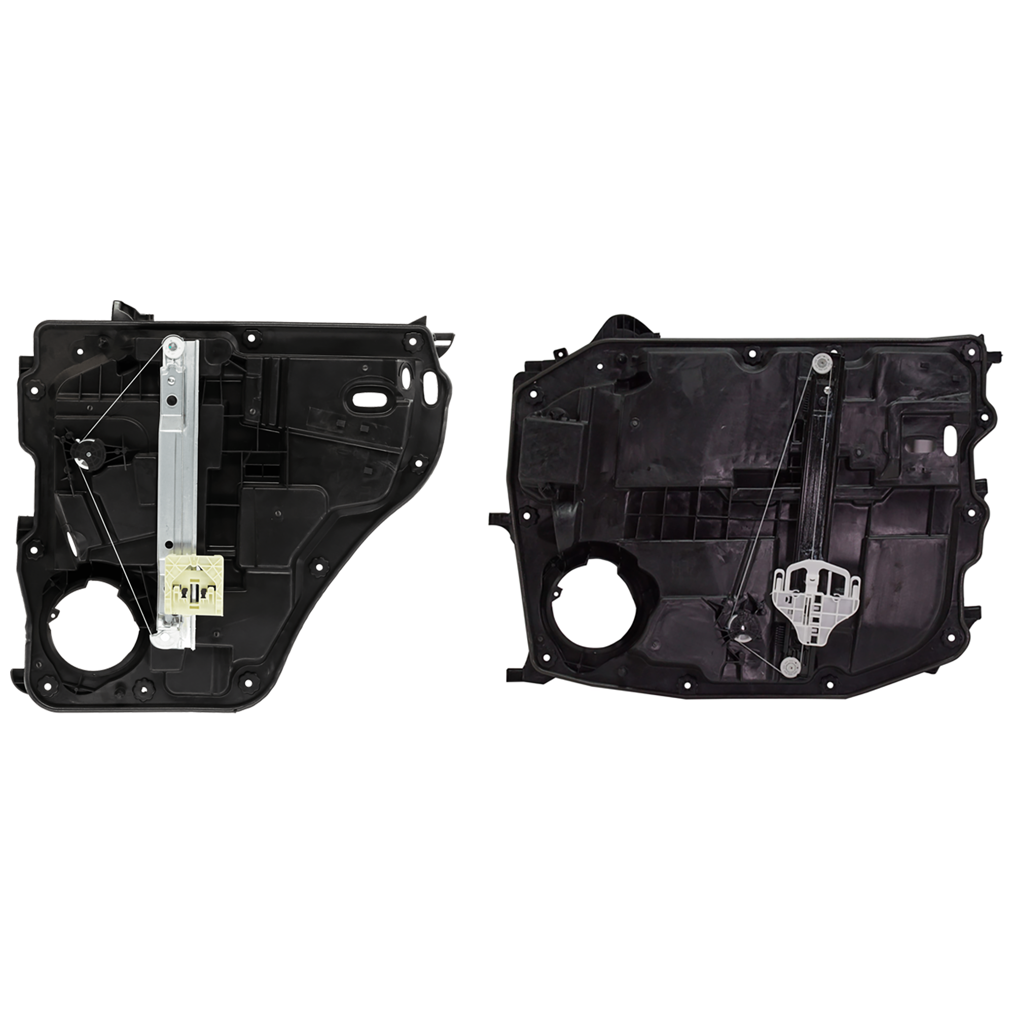 AM NITRO 07-11 FRONT AND REAR WINDOW REGULATOR LH Power w Motor and Panel SKU SET JRD46290008 Partslink CH1350167 OEM 68004821AA PFM 68004823AA