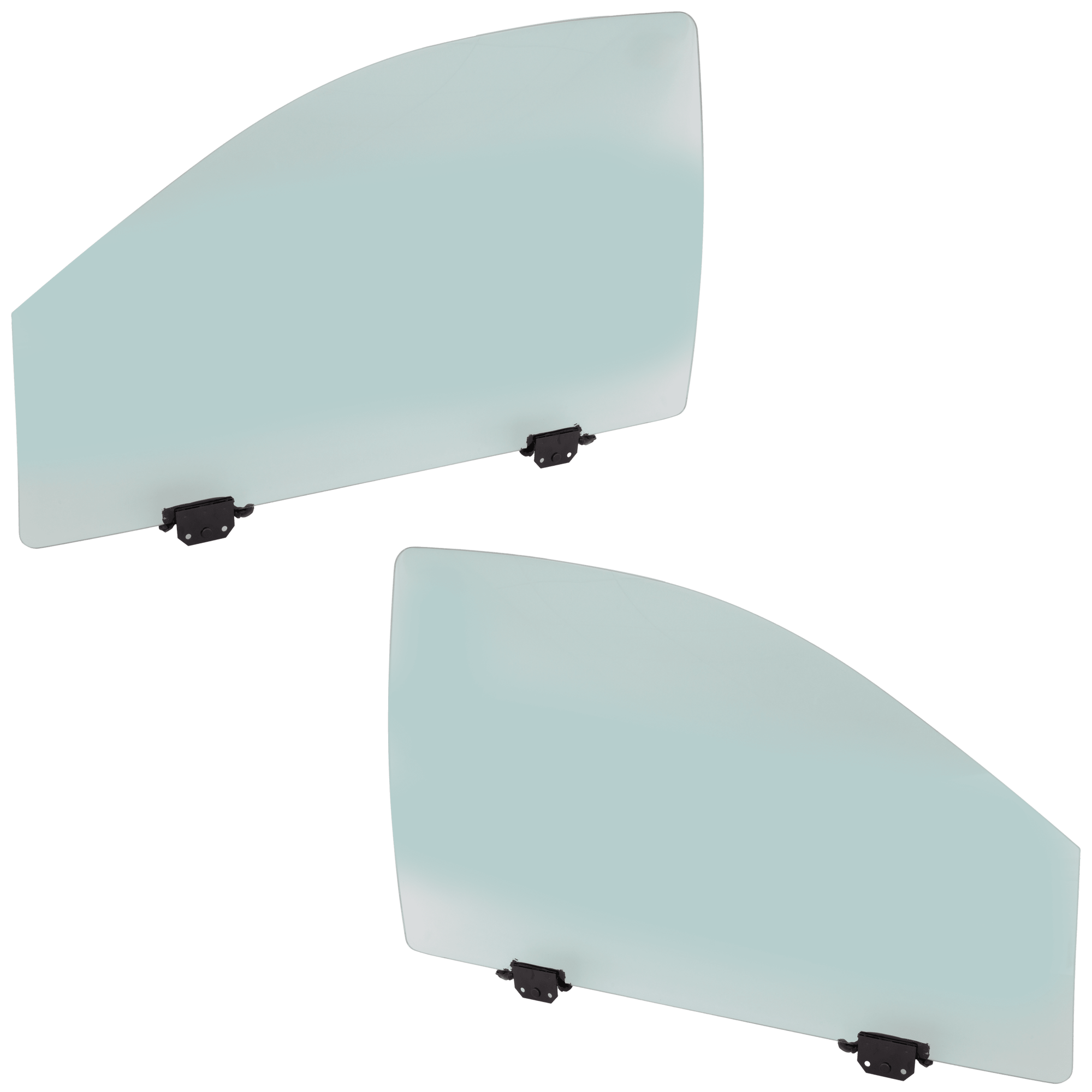 AM DODGE DURANGO 04-09 CHRYSLER ASPEN 07-09 FRONT DOOR GLASS RH AND LH Green Tint Laminated w Secure Sheild Logo w Clip SKU SET JRD48010003 OEM 55362082AE 55362083AE