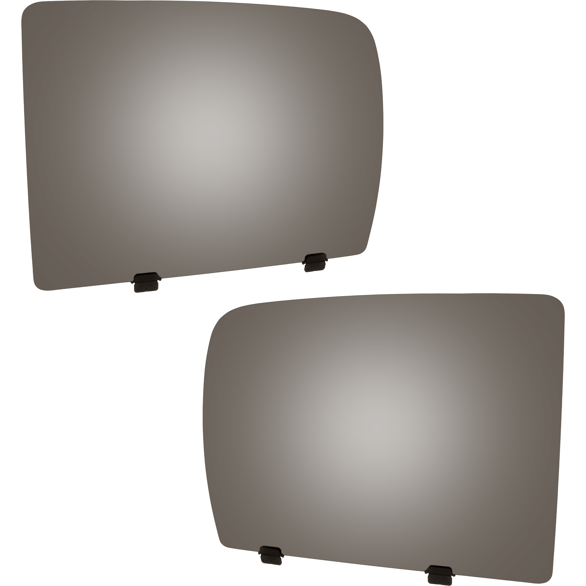 AM DODGE FULL SIZE P U 06-10 REAR DOOR GLASS RH AND LH Gray Tint Privacy Extended Crew Cab Pickup Non Laminated w Solar Clip SKU SET JRD48130011 OEM 55372818AB 55372819AB