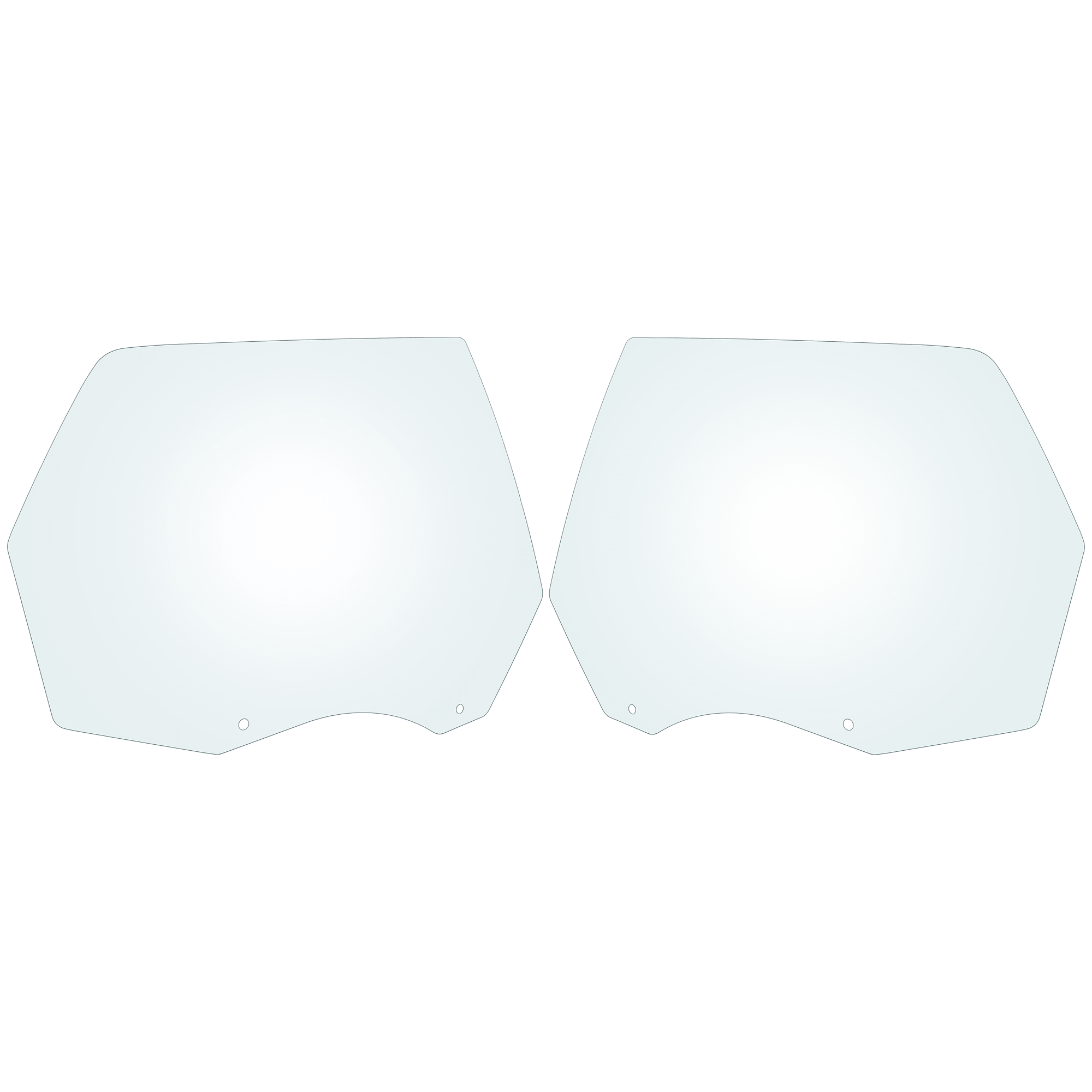 AM DODGE DURANGO 11-24 REAR DOOR GLASS RH AND LH Gray Tint Privacy w Solar SKU SET JRD48130021 OEM 55369554AB 55369554AD 55369555