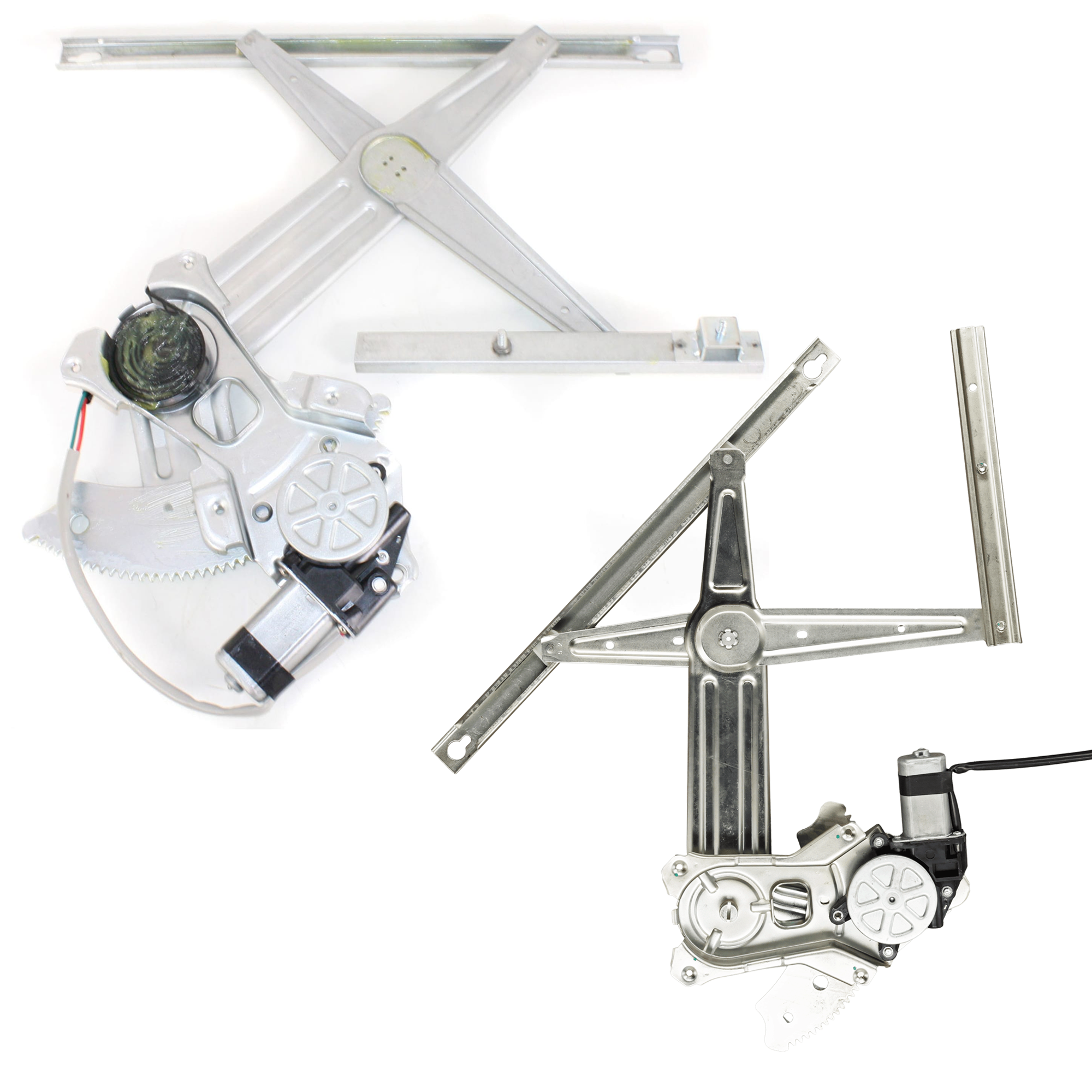 AM RAM 3500-03-10 FRONT AND REAR WINDOW REGULATOR RH Power w Motor Crew Cab SKU SET JRD49170003 A Partslink CH1351134 OEM 55275598AC 55276102AD PFM