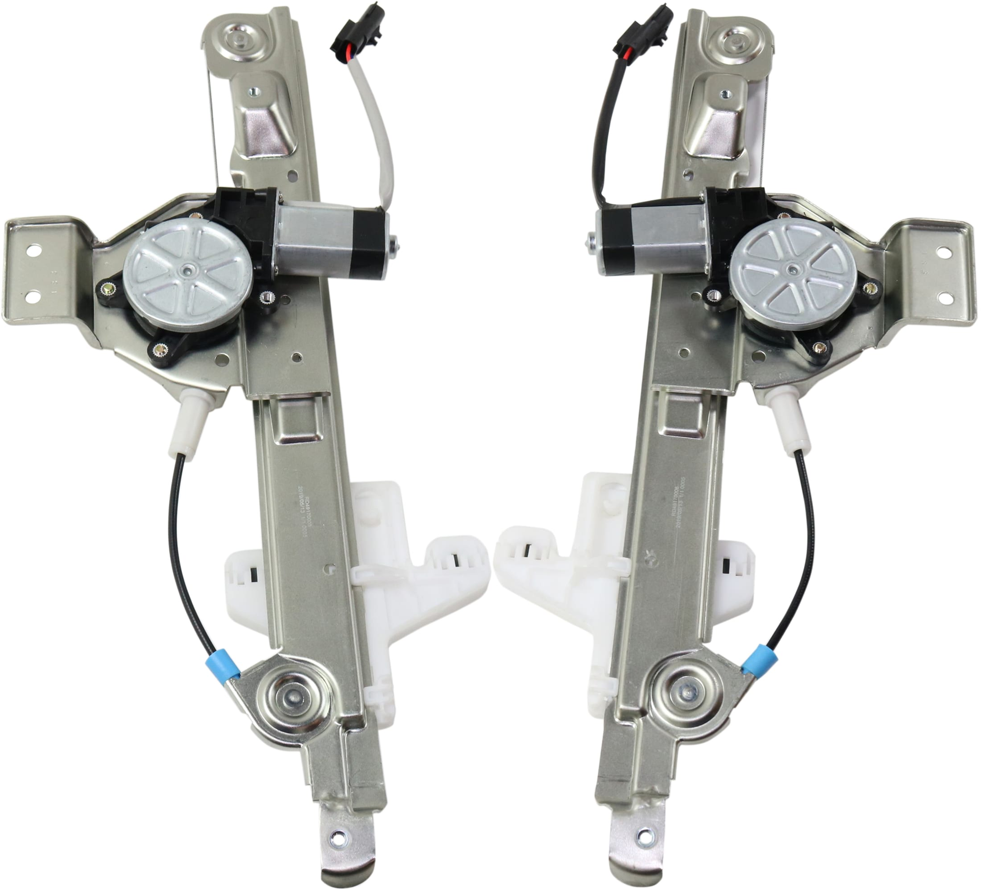 AM CALIBER 07-12 WINDOW REGULATOR Rear RH and LH Power w Motor SKU SET JRD49170005 Partslink CH1550110 CH1551110 OEM 5179956AA PFM 5179962AA 517995