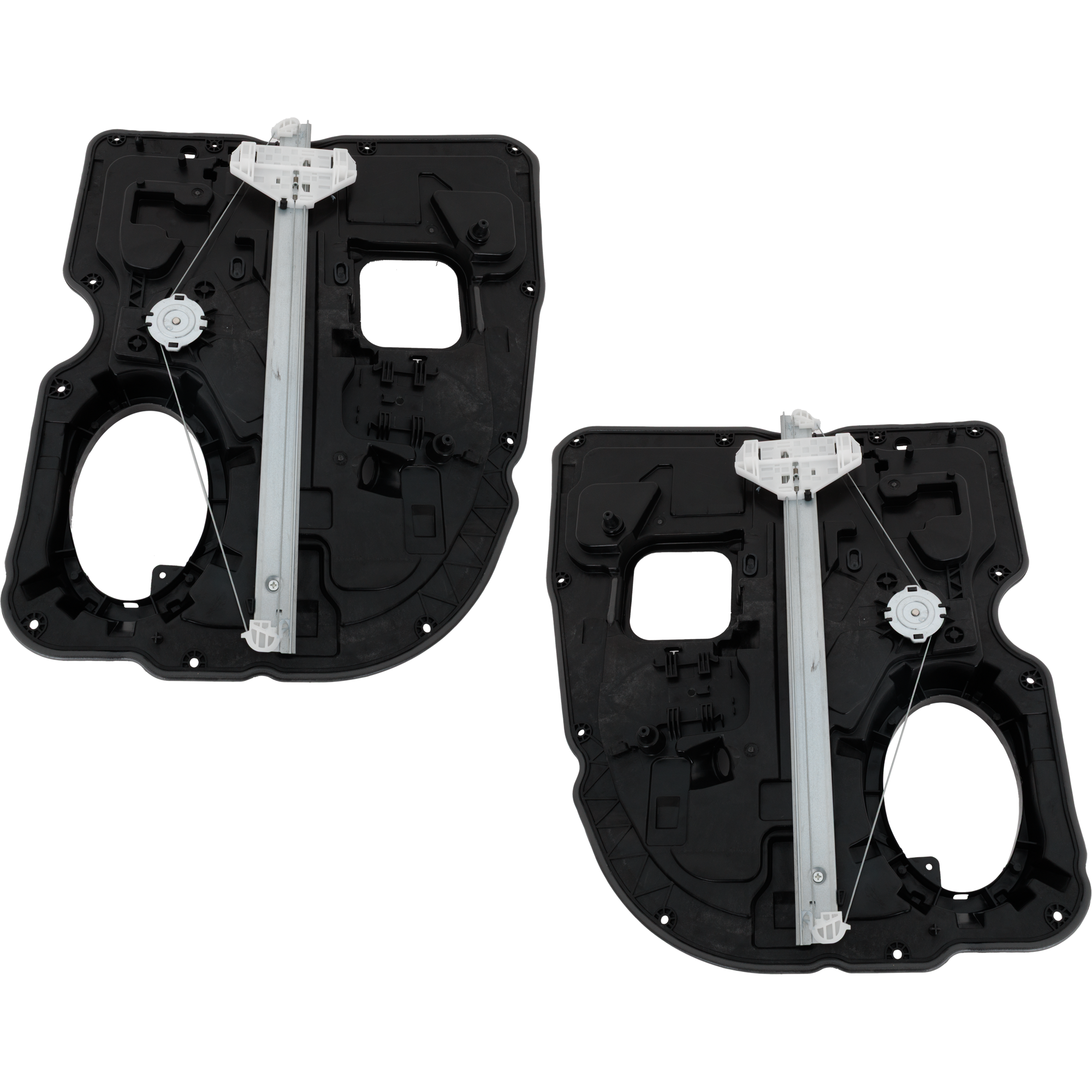 AM RAM 1500 P U 09-18 REAR WINDOW REGULATOR RH AND LH Power w Motor 2 Pins Carrier Module Extended Cab Quad Cab Includes 19-23 Ram 1500 Classic SKU SET JRD49170017 OEM 68045170AC PFM 68045171AC PFM