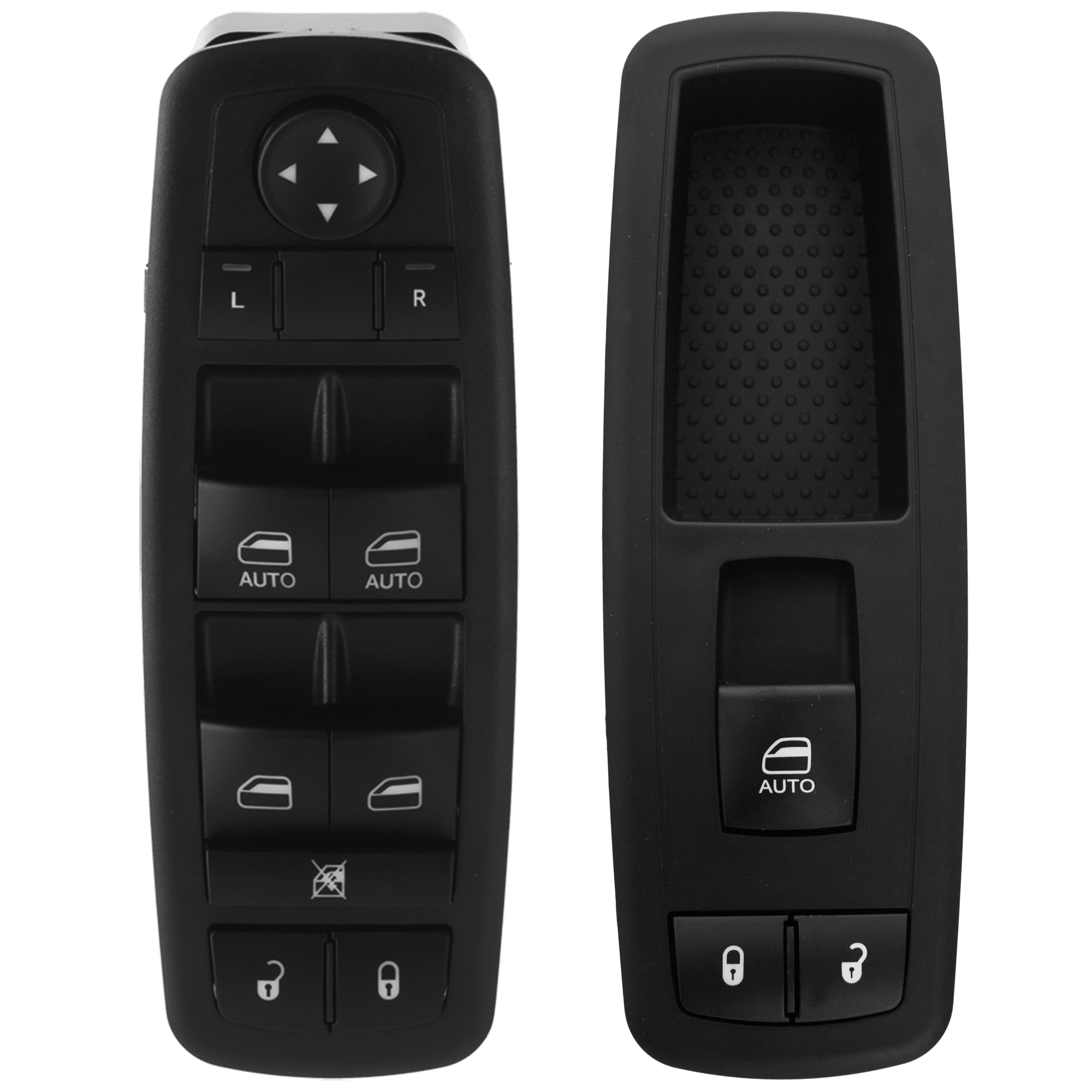 AM GRAND CARAVAN TOWN COUNTRY 12-14 FRONT WINDOW SWITCH RH AND LH Black Plastic SKU SET JRD50520070 A OEM 4602544AB 4602544AC 4602544AD