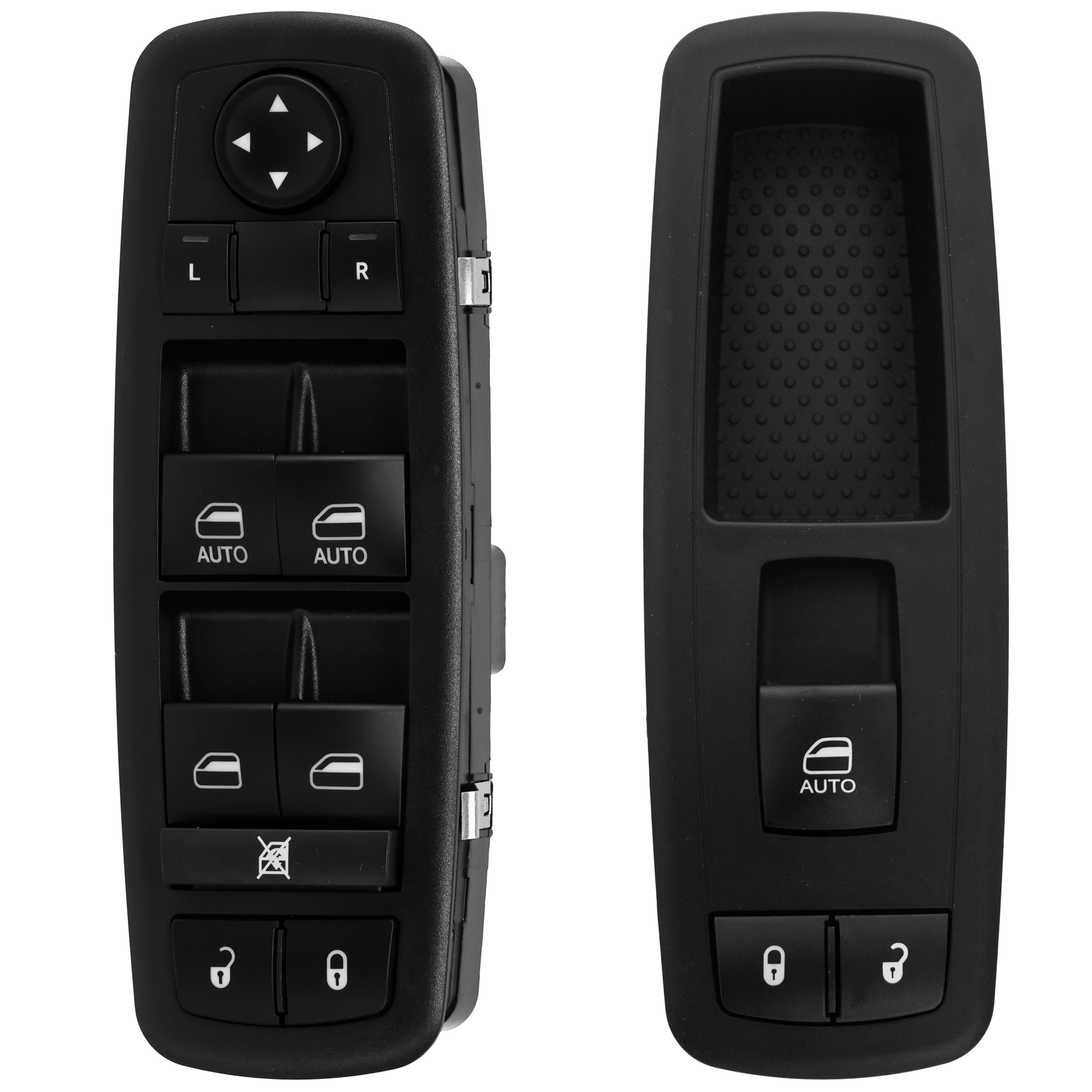 AM GRAND CARAVAN 09-11 TOWN COUNTRY 10-11 FRONT WINDOW SWITCH RH AND LH Black Plastic SKU SET JRD50520070 D