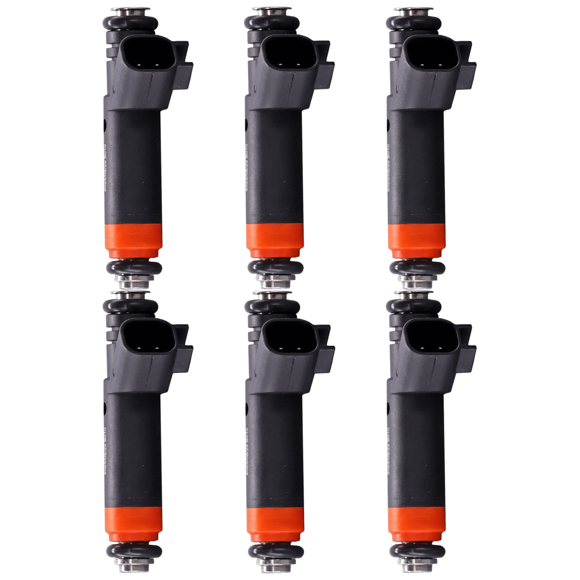 AM E SERIES 99-03 FUEL INJECTOR GAS 2 Male Blade Terminal Top Feed System Type Set of 6 SKU SET JRF31430005-6