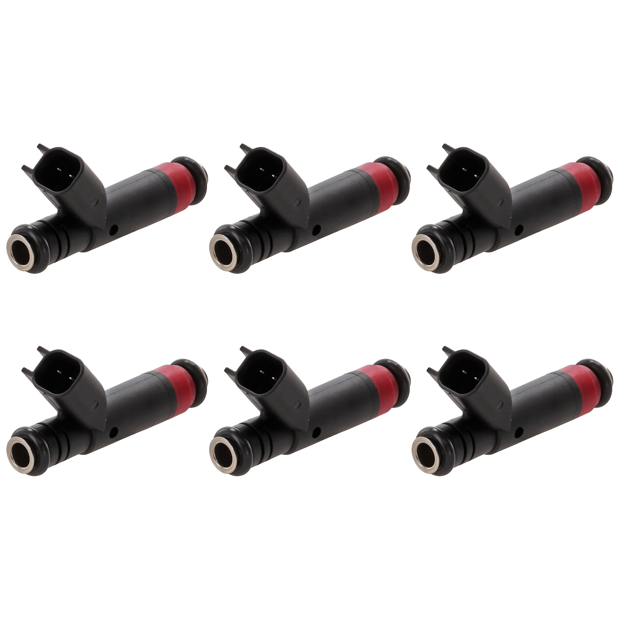 AM SABLE 00-05 TAURUS 00-07 FUEL INJECTOR 2 Male Blade Terminal Top Feed System Type Set of 6 SKU SET JRF31430008-6 OEM 6F1Z9F593AA YF1Z9F593FA