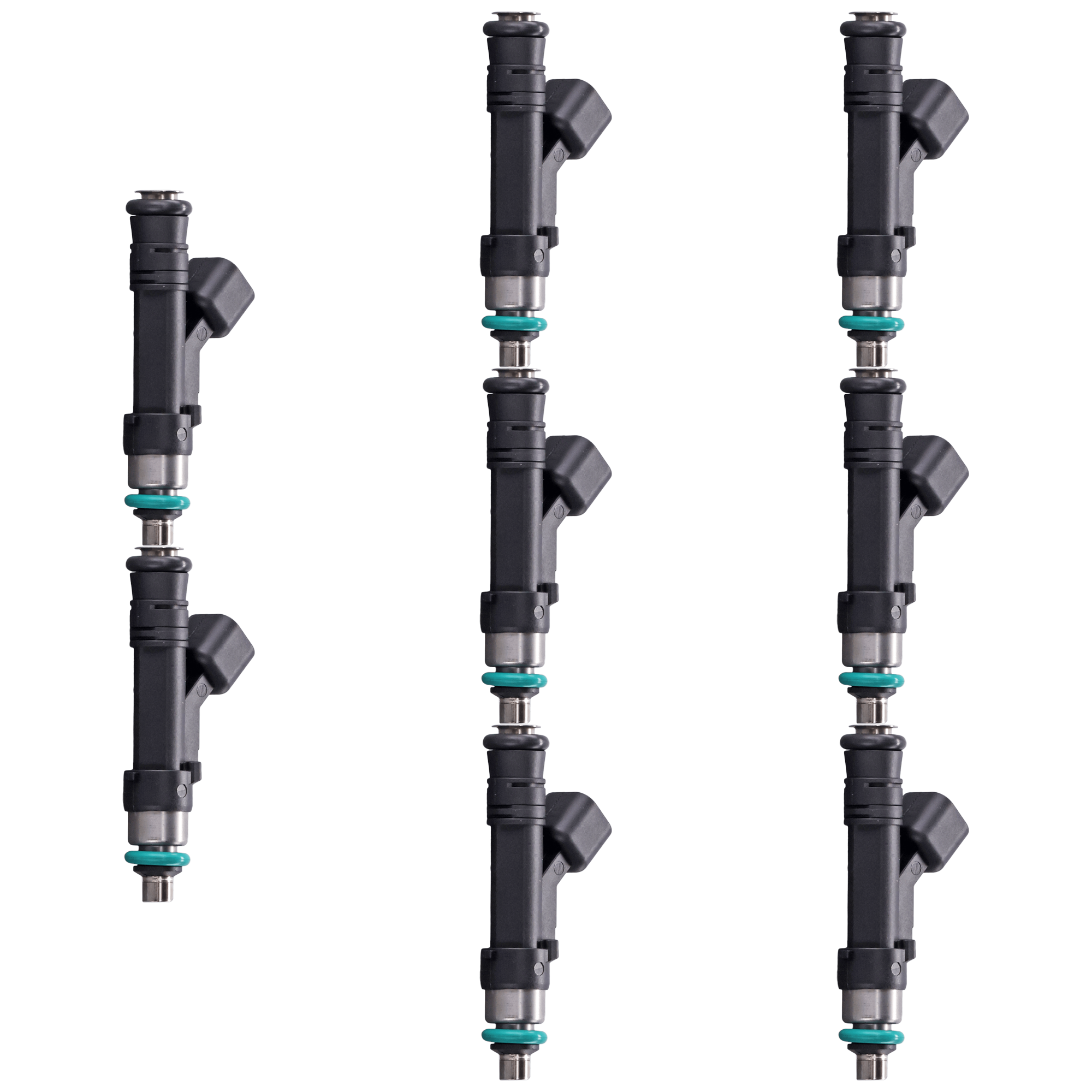 AM EXPEDITION 03-04 FUEL INJECTOR 2 Male Blade Terminal Top Feed System Type Set of 8 SKU SET JRF31430019-8 OEM 2L1Z9F593AA 2L1Z9F593BA