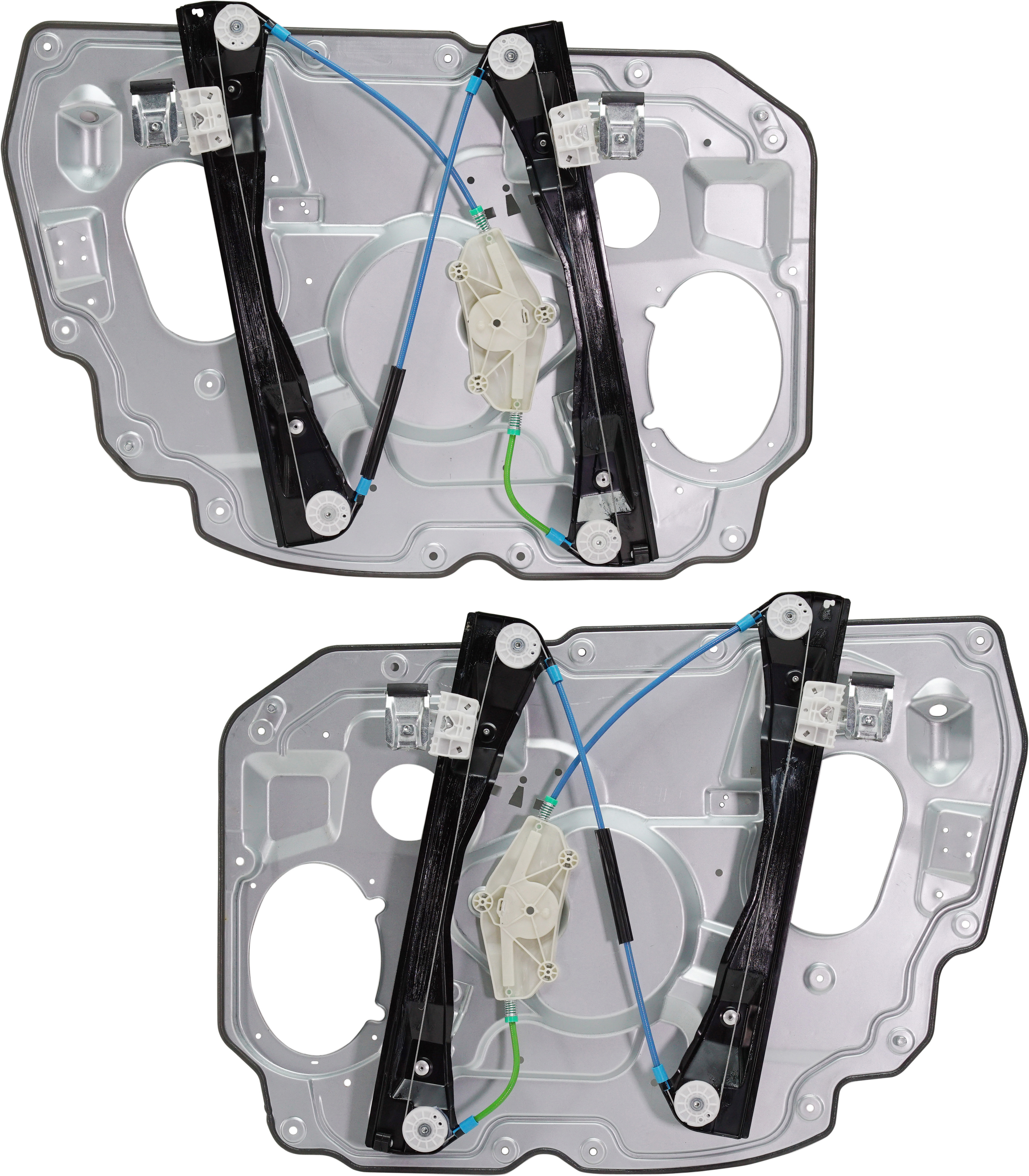 AM FIVE HUNDRED MONTEGO 05-07 FRONT WINDOW REGULATOR RH and LH Set of 2 Power w o Motor w Panel SKU SET JRF46290009 Partslink FO1350165 FO1351165 OEM 6G1Z5423208A 8G1Z5423209B