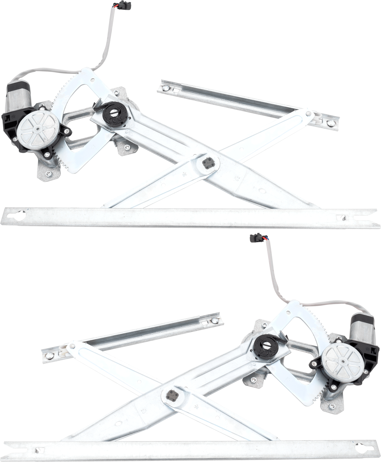 AM F SERIES SUPER DUTY 00-12 EXCURSION 00-05 FRONT WINDOW REGULATOR RH AND LH Power w Motor SKU SET JRF46290039 OEM 6C3Z2523200BA PFM 6C3Z2523201B
