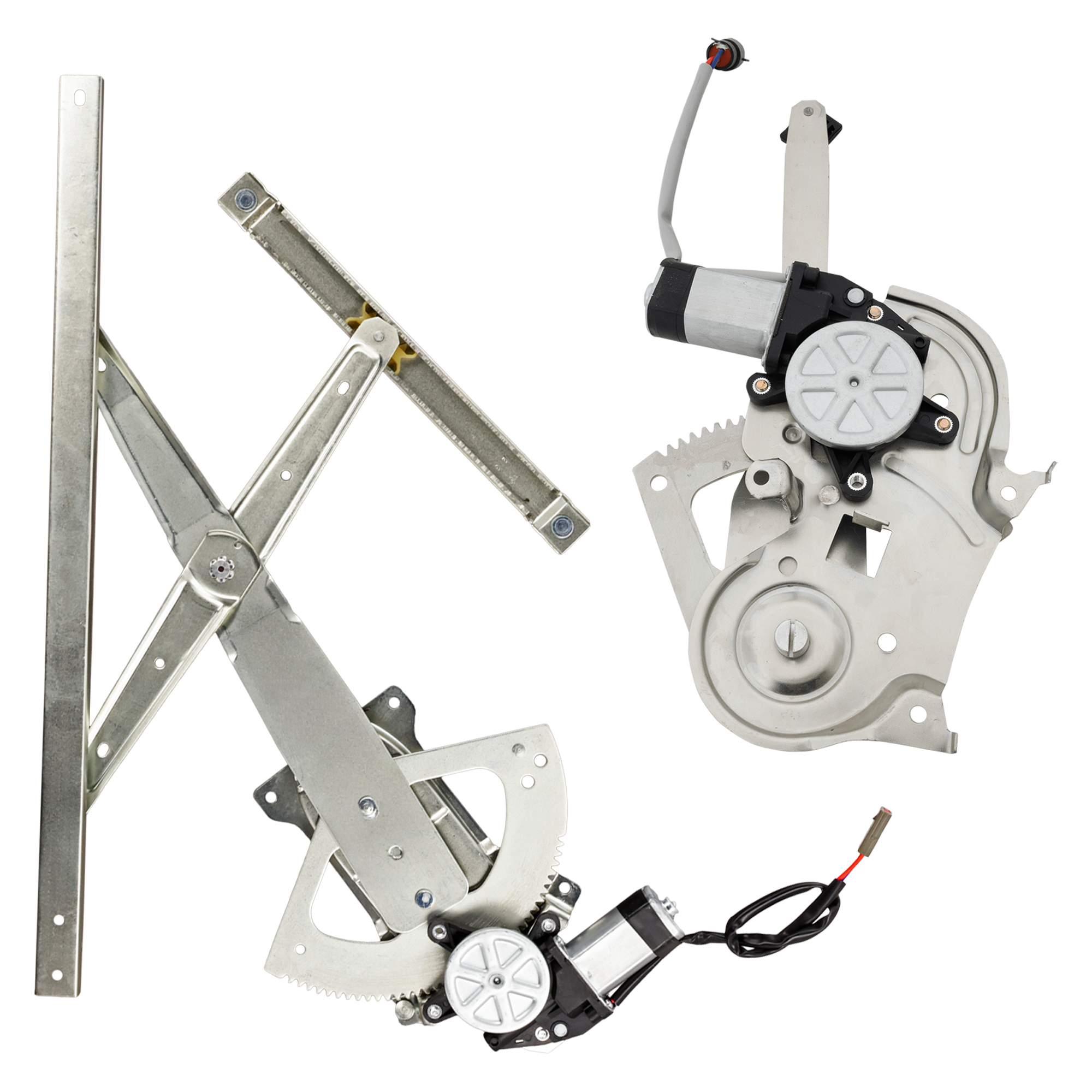 AM EXPLORER 95-01 FRONT AND REAR WINDOW REGULATOR LH Power w Motor SKU SET JRF46290124 Partslink FO1350157 FO1550135 OEM 3L2Z7823209AA PFM 3L2Z7827009A