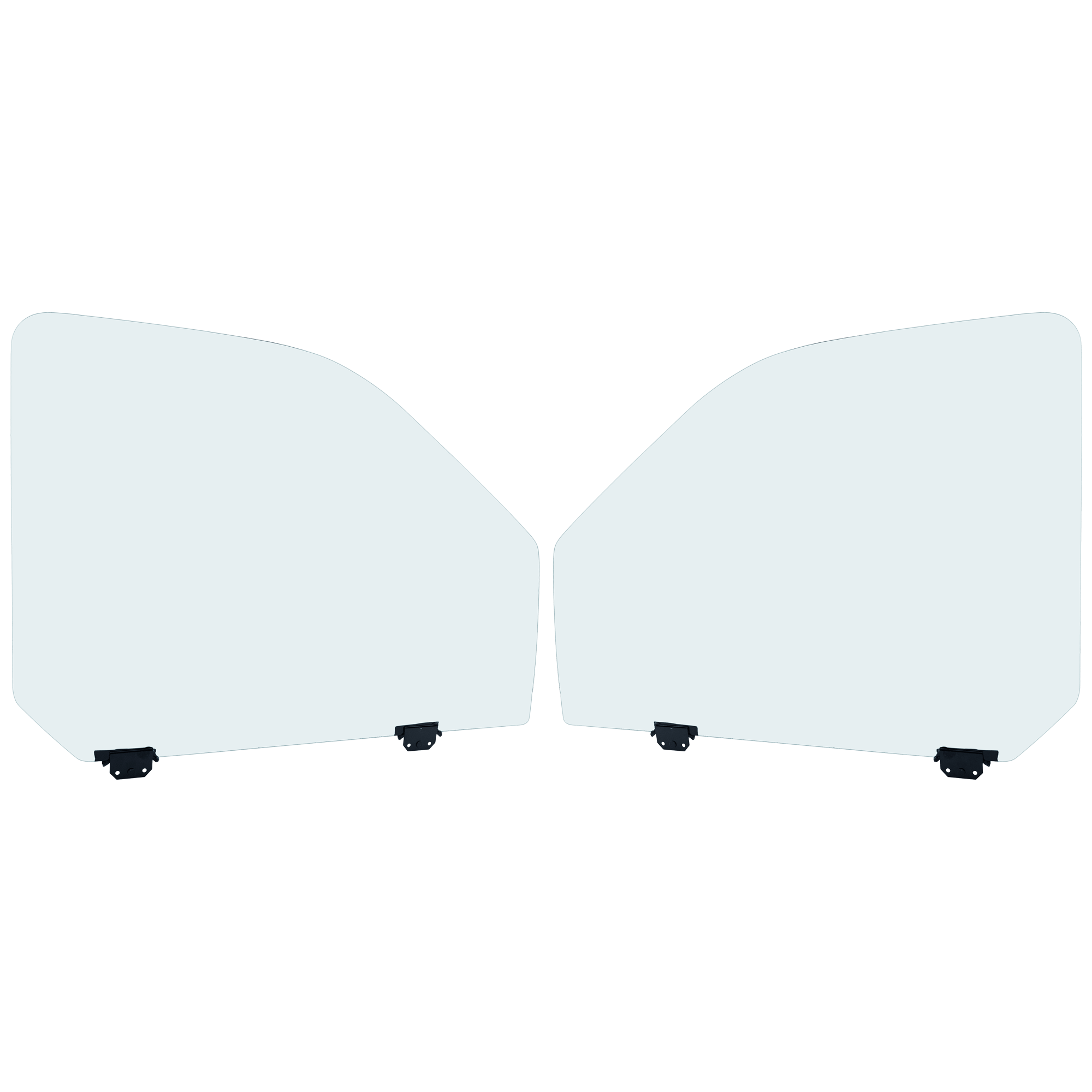 AM FORD F SERIES 99-15 FRONT DOOR GLASS RH AND LH Green Tint w Solar Clip SKU SET JRF48010009 OEM AC3Z2521410A AC3Z2521411A