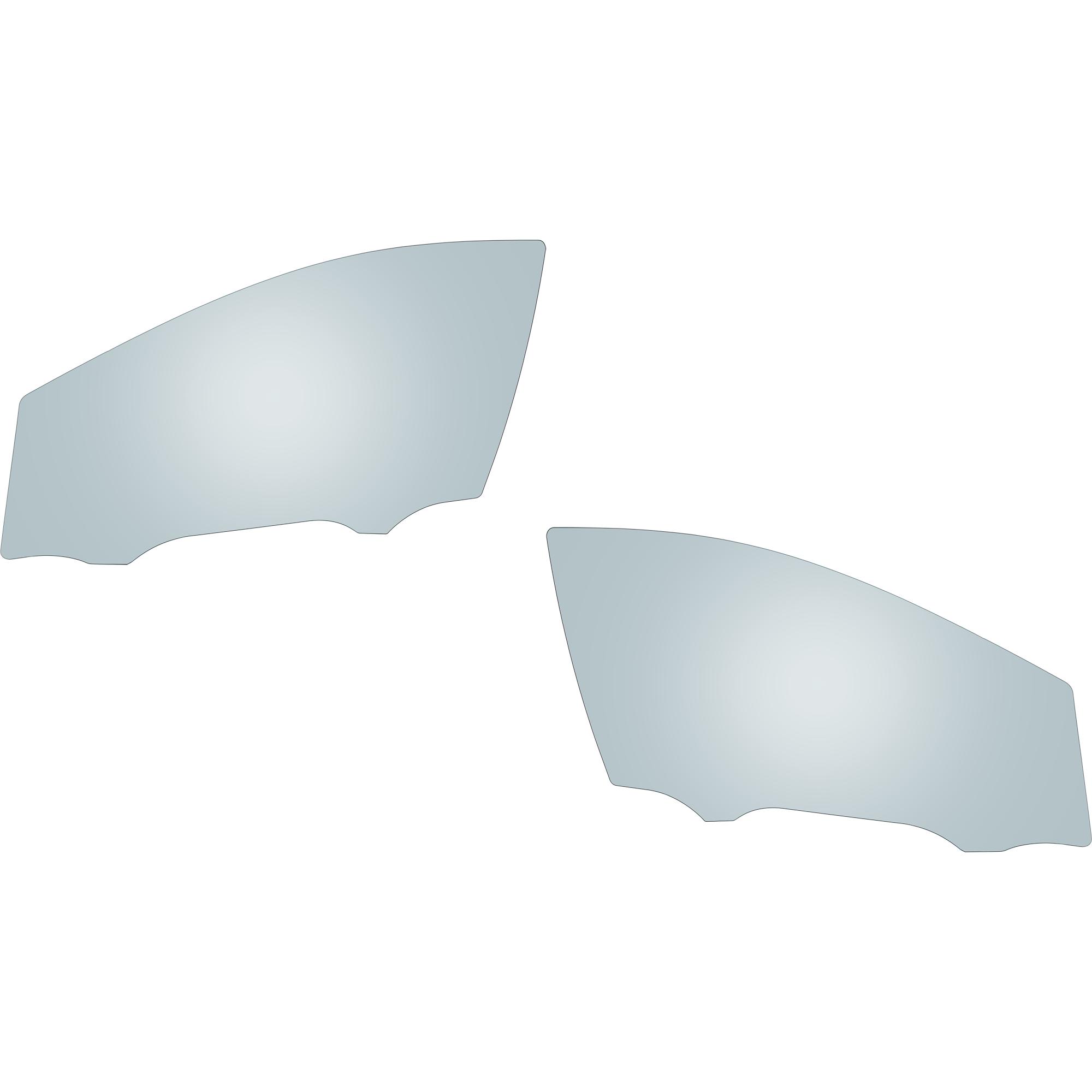 AM FORD EDGE 07-14 LINCOLN MKX 07-15 FRONT DOOR GLASS RH AND LH Green Tint w Solar SKU SET JRF48010023 OEM AA1Z7821410A AA1Z7821411A
