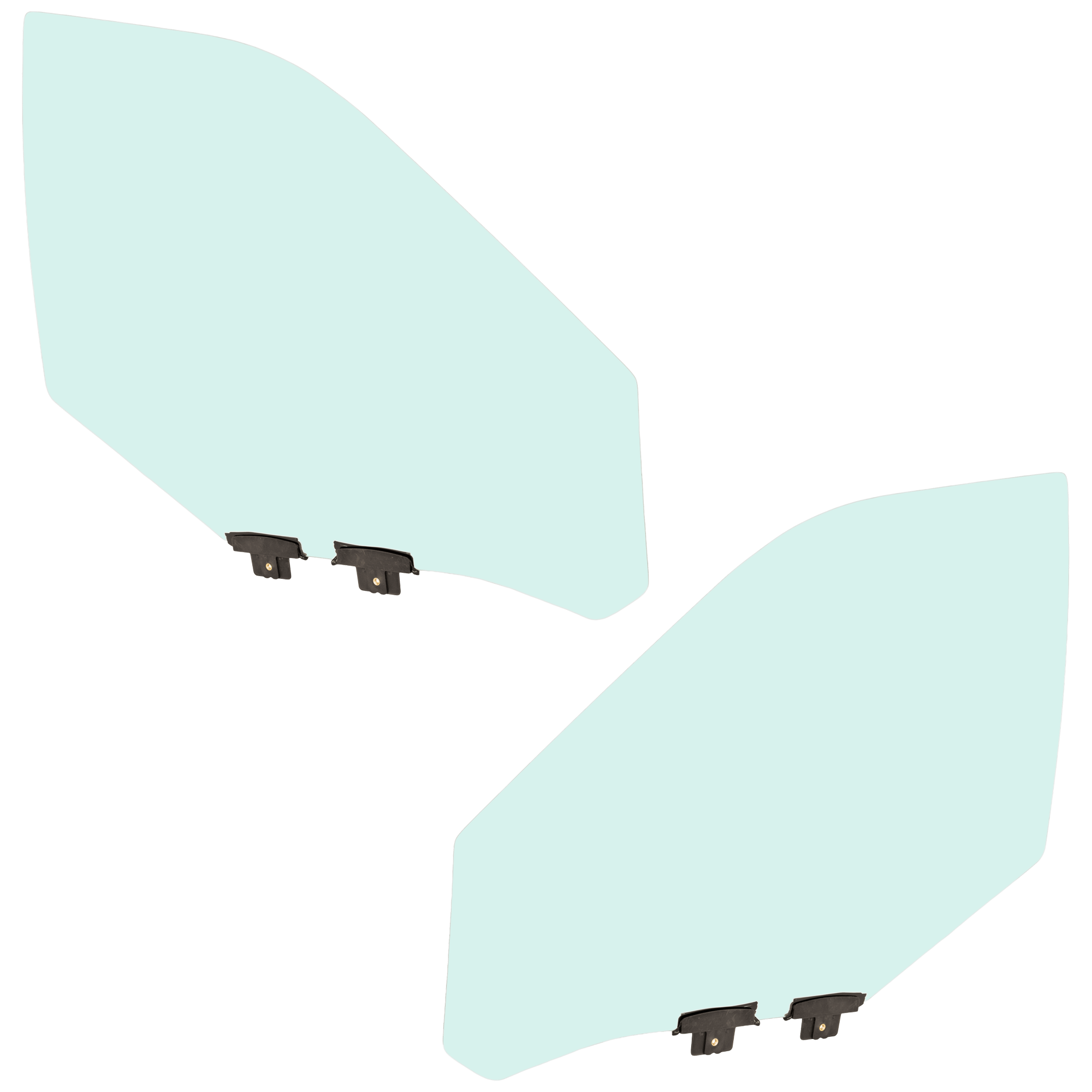 AM FORD EXPLORER 11-17 FRONT DOOR GLASS RH AND LH Green Tint w Solar Clip Base Model SKU SET JRF48010037 OEM BB5Z7821410B BB5Z7821411B