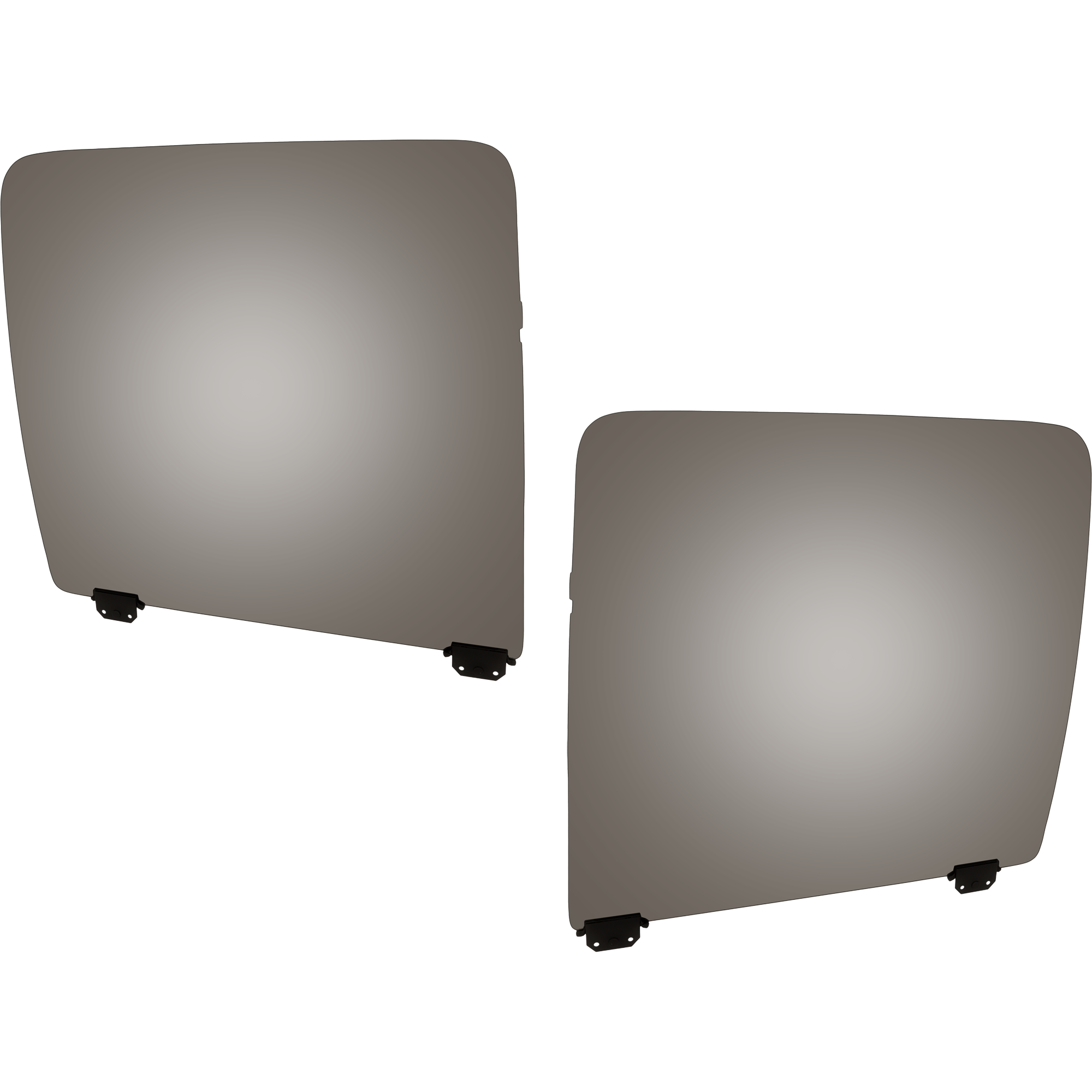 AM FORD F SERIES 99-12 REAR DOOR GLASS RH AND LH Gray Tint Privacy w Solar Clip 4 Door Crew Cab SKU SET JRF48130005 OEM F81Z2625712BA F81Z2625713BA