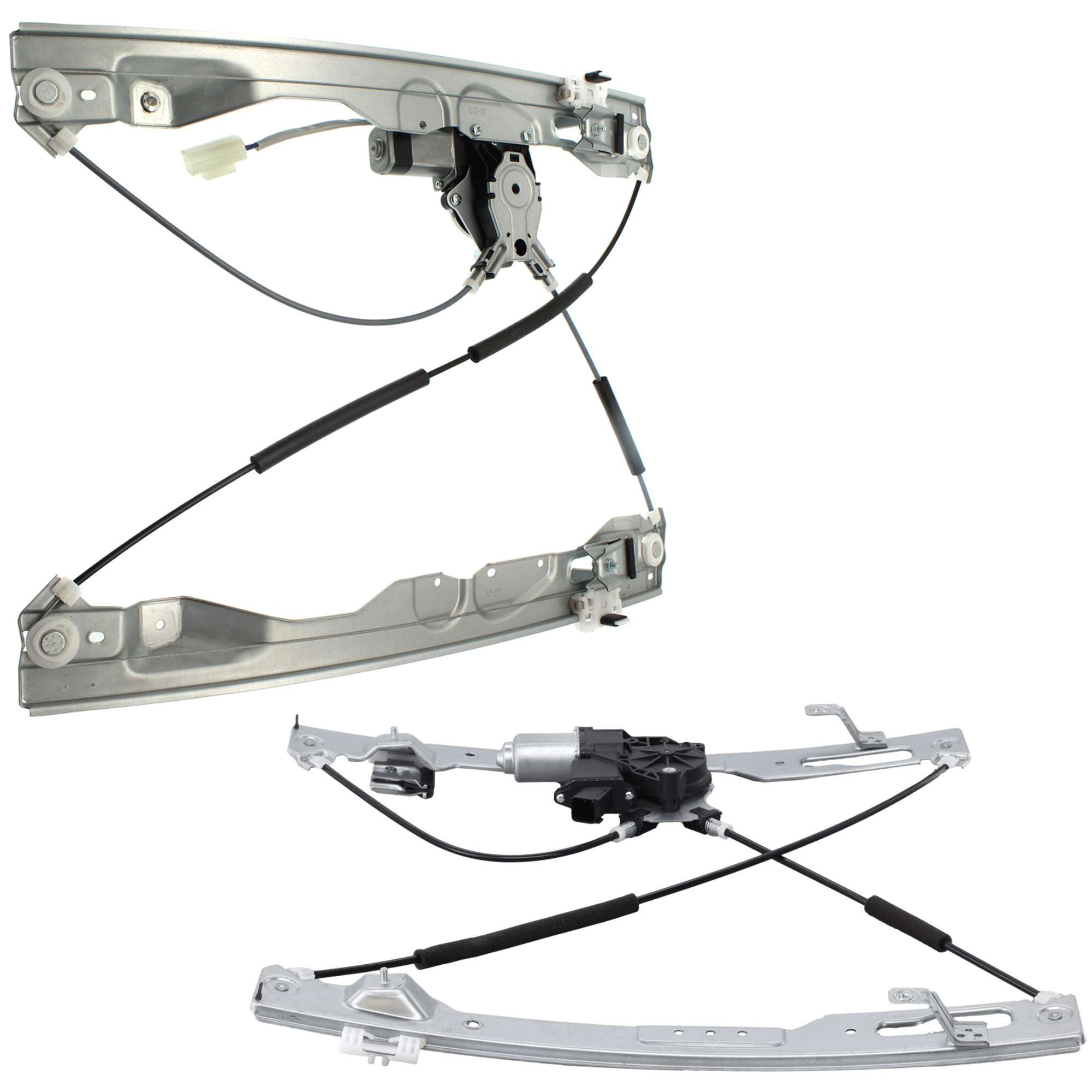 AM F 150-11-14 FRONT AND REAR WINDOW REGULATOR RH w Motor Crew Cab SKU SET JRF49170001 A Partslink FO1551132 OEM 9L3Z1627000A BL3Z1523200A BL3Z