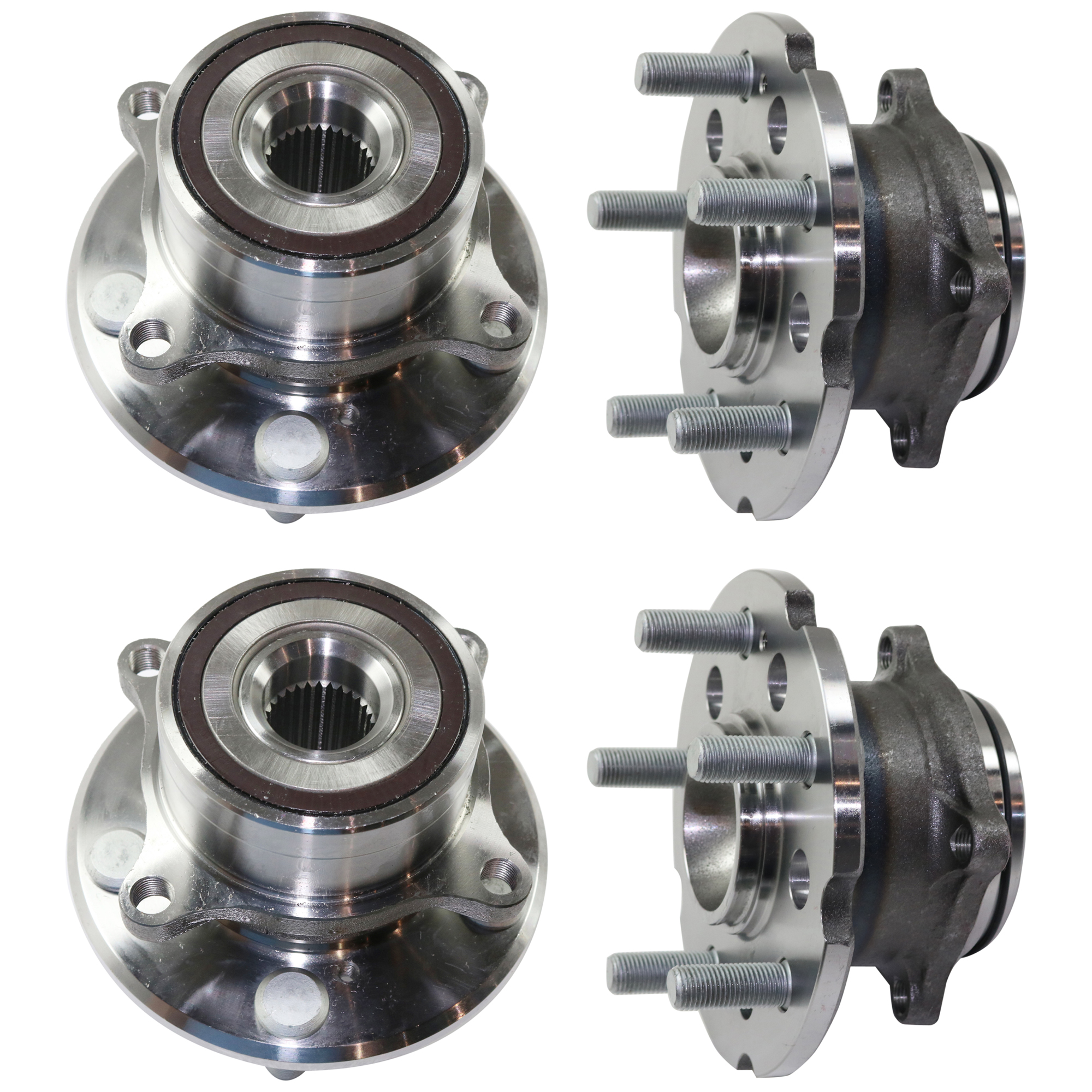 AM PILOT 09-15 FRONT AND REAR HUB ASSEMBLY RH AND LH Set of 4-5 Lugs 5 x 4.72 in. Bolt Pattern Front Wheel Drive SKU SET JRH28370009-4 OEM 42200SZBA01-44300STXA01