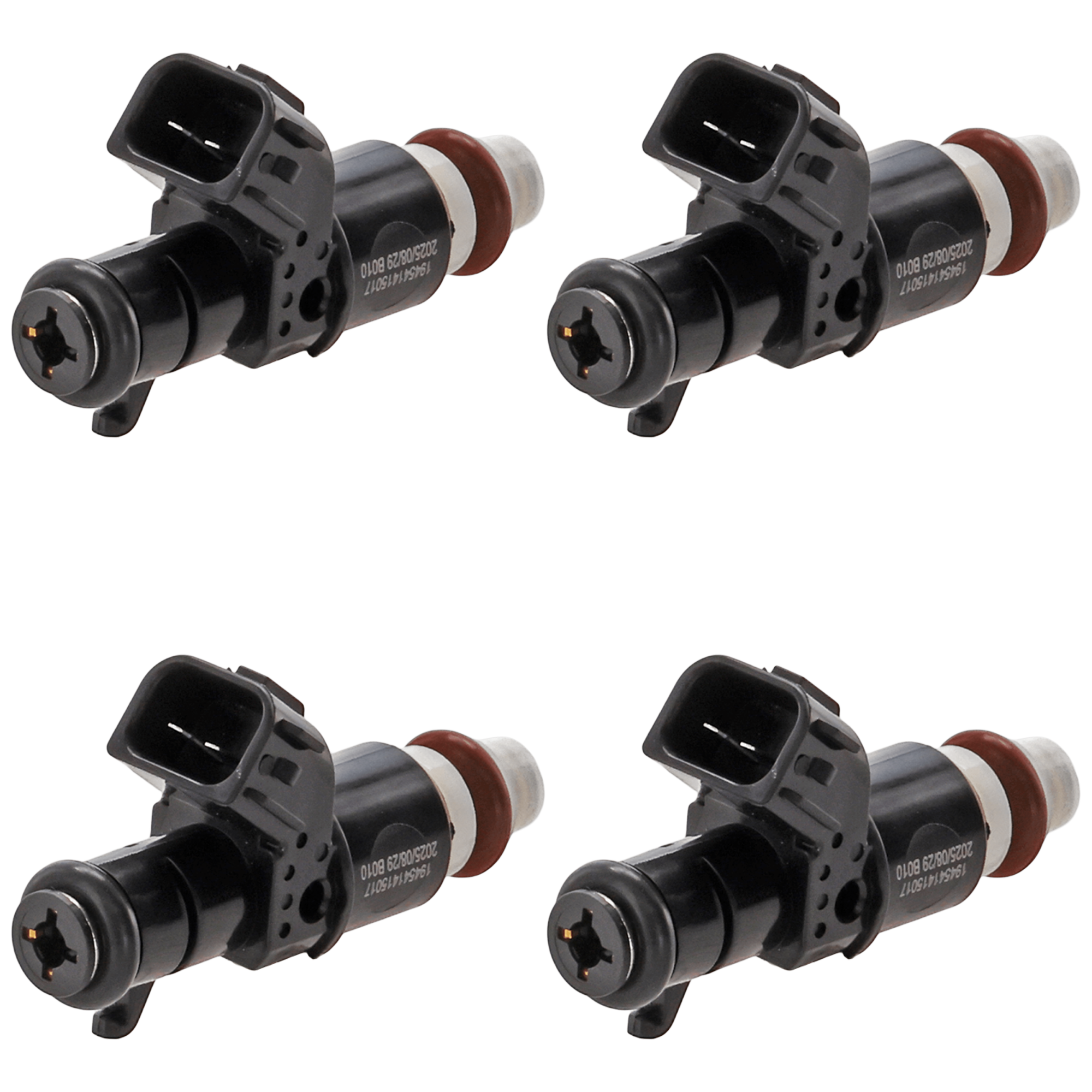 AM ACCORD 03-07 PILOT 05-11 FUEL INJECTOR 2 Male Blade Terminal Accord 3.0L Eng. Set of 4 SKU SET JRH31430001-4 OEM 12581318-16450RCAA01-16450RGLA