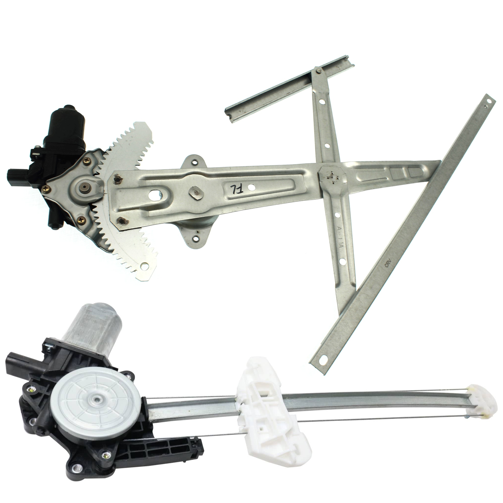 AM CR V 12-16 FRONT AND REAR WINDOW REGULATOR LH Power w Motor SKU SET JRH46290008 Partslink HO1550121 OEM 72251T0AA01-72255TR0A11-72750T