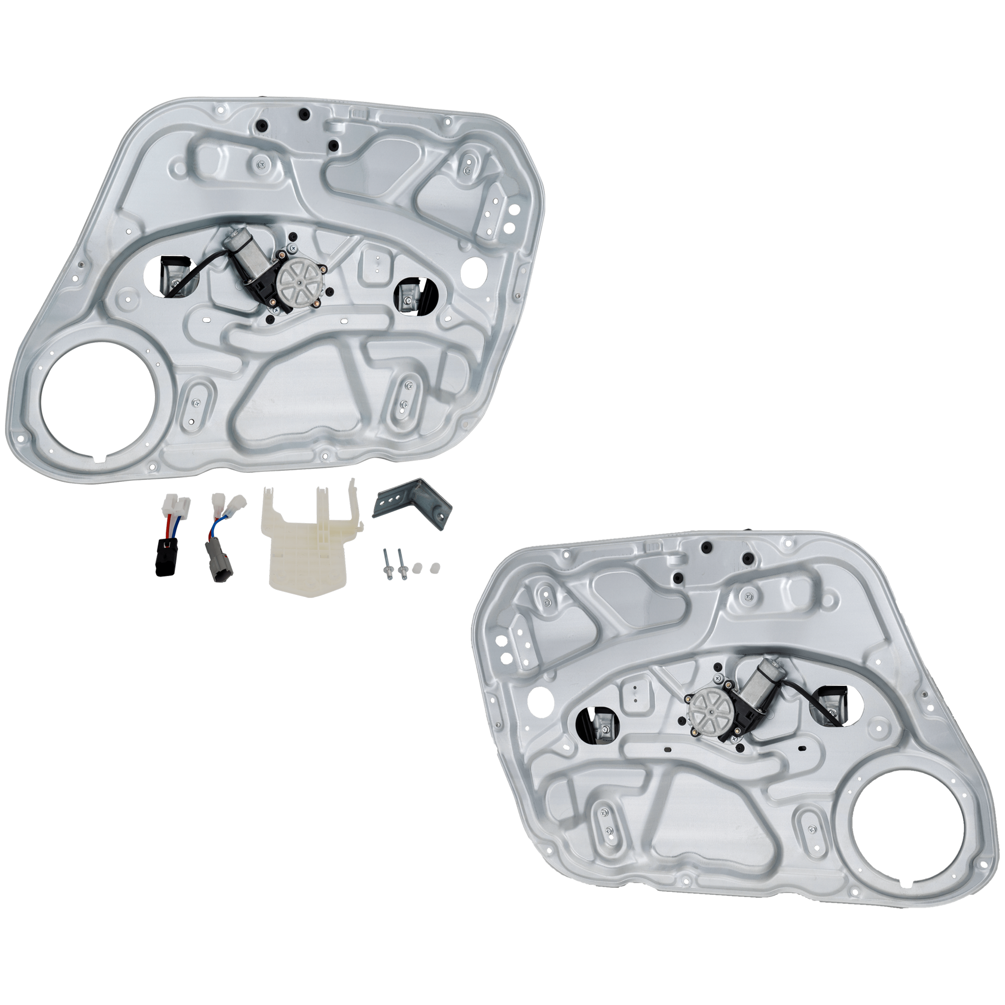 AM ELANTRA 09-12 FRONT WINDOW REGULATOR RH AND LH Power w Motor SKU SET JRH46290107 OEM 824712L001-824502L000-834503J0