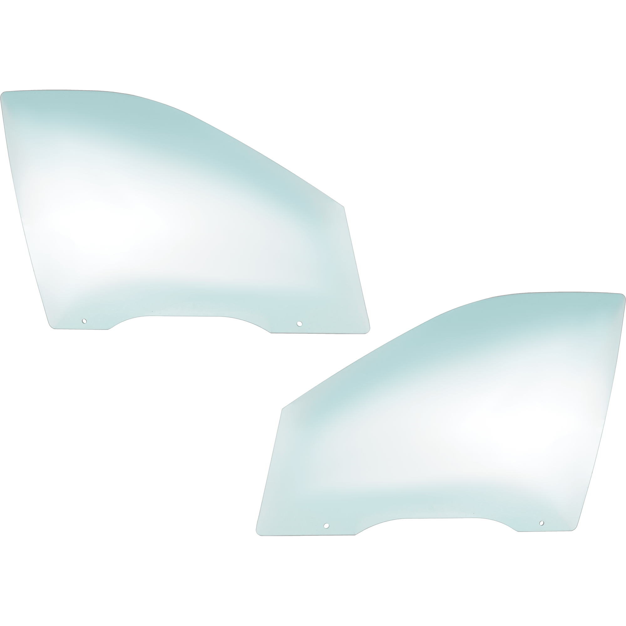 AM HYUNDAI SANTA FE 01-06 FRONT DOOR GLASS RH AND LH Green Tint SKU SET JRH48010005 OEM 8241126000-8242126000