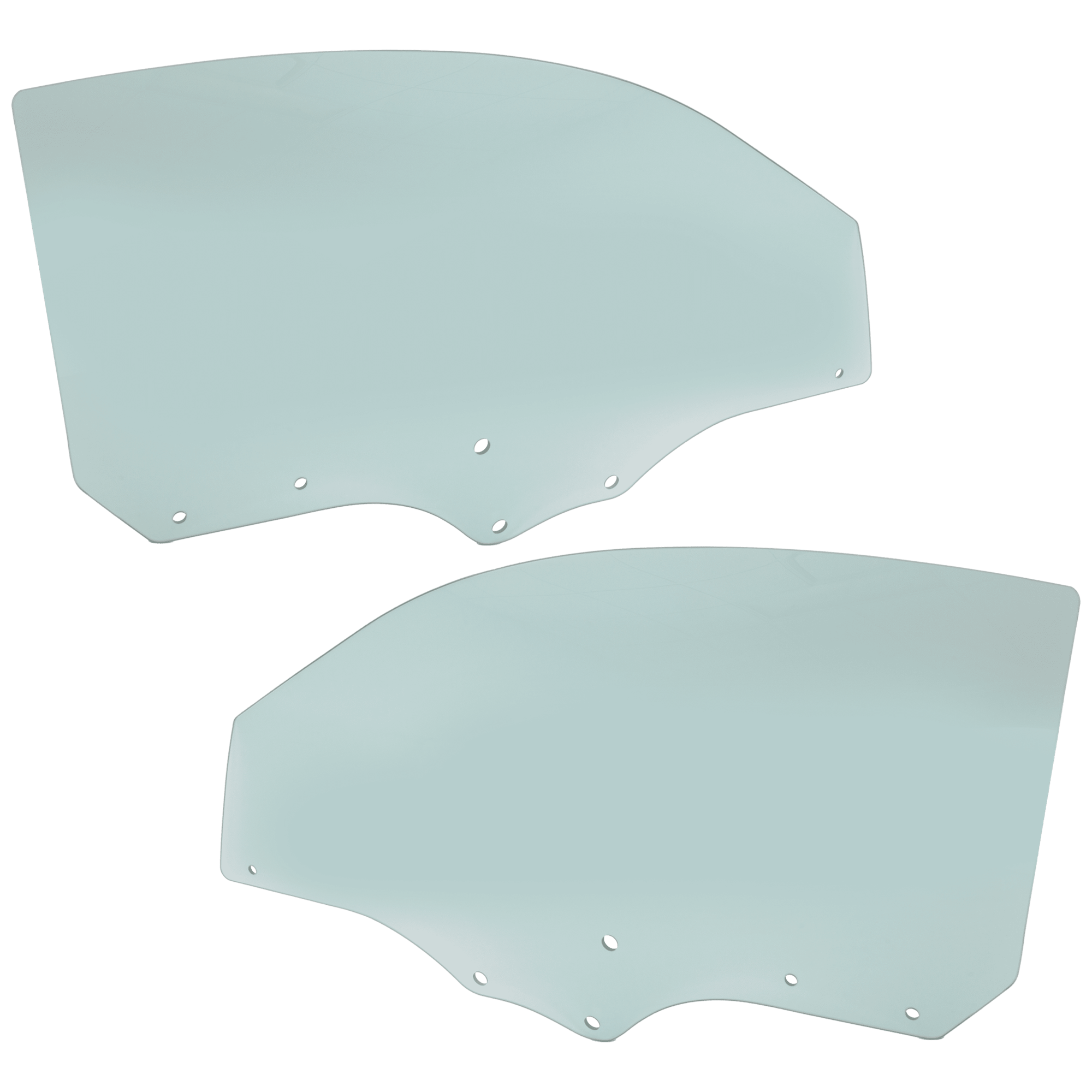 AM HYUNDAI TIBURON 03-08 FRONT DOOR GLASS RH AND LH Green Tint SKU SET JRH48010007 OEM 824112C000-824212C000
