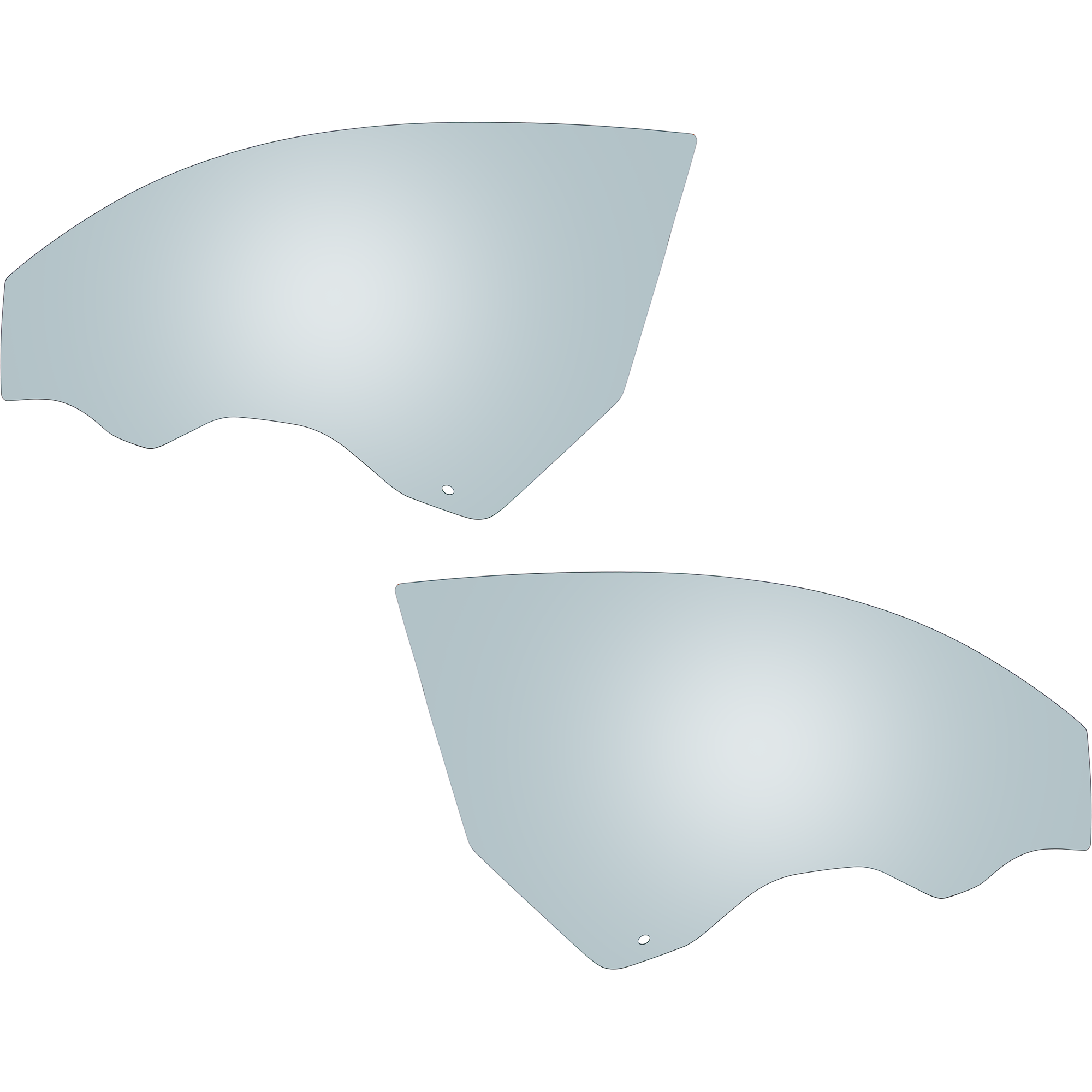 AM HYUNDAI GENESIS COUPE 10-16 FRONT DOOR GLASS RH AND LH Green Tint w Solar SKU SET JRH48010033 OEM 824112M010-824212M010