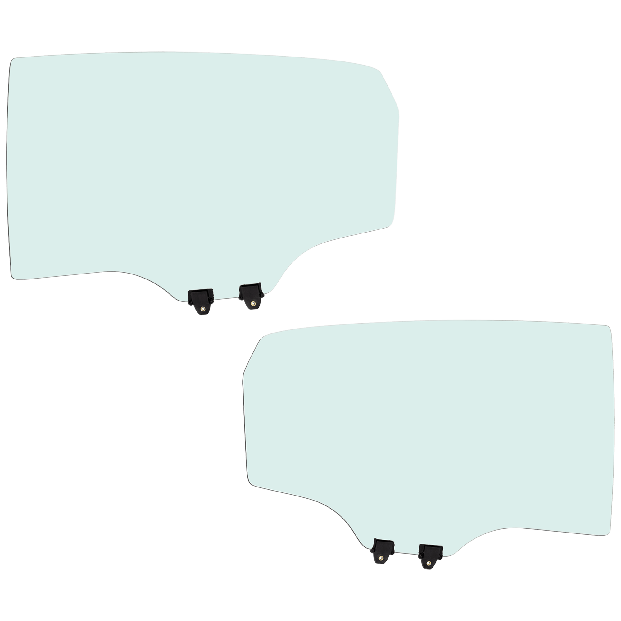 AM CIVIC 17-21 REAR DOOR GLASS RH AND LH Green Tint w Solar Clip Hatchback SKU SET JRH48130081 OEM 73400TGG305-73450TGG305