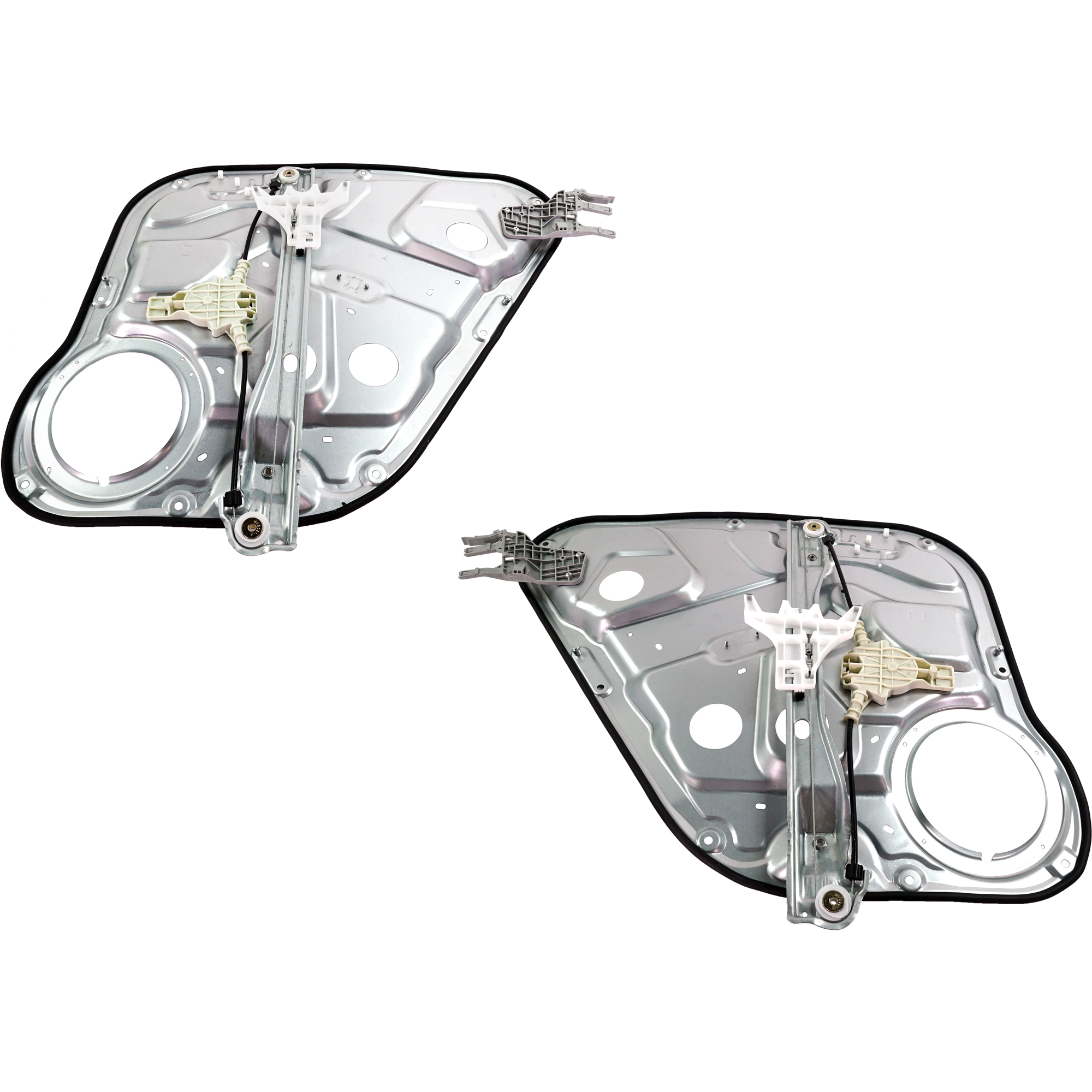 AM SANTA FE 07-09 REAR WINDOW REGULATOR RH AND LH Power w o Motor SKU SET JRH49170013 OEM 834712B000-834812B000