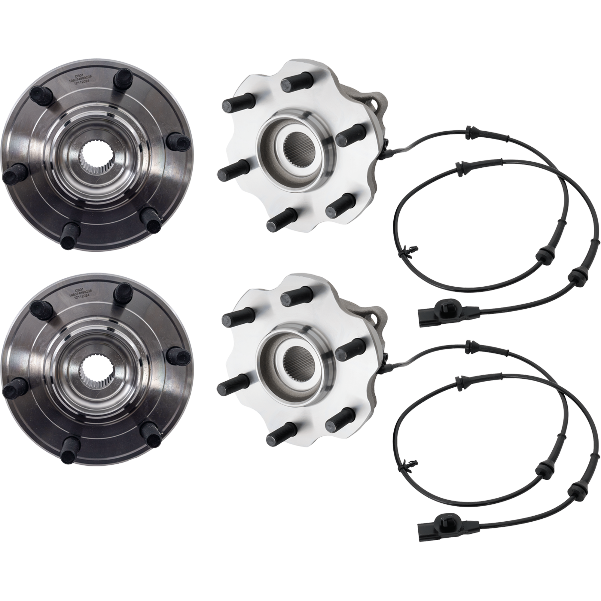 AM ARMADA 17-22 QX56-11-13 QX80-14-21 FRONT AND REAR HUB ASSEMBLY RH AND LH SKU SET JRI28370001-4