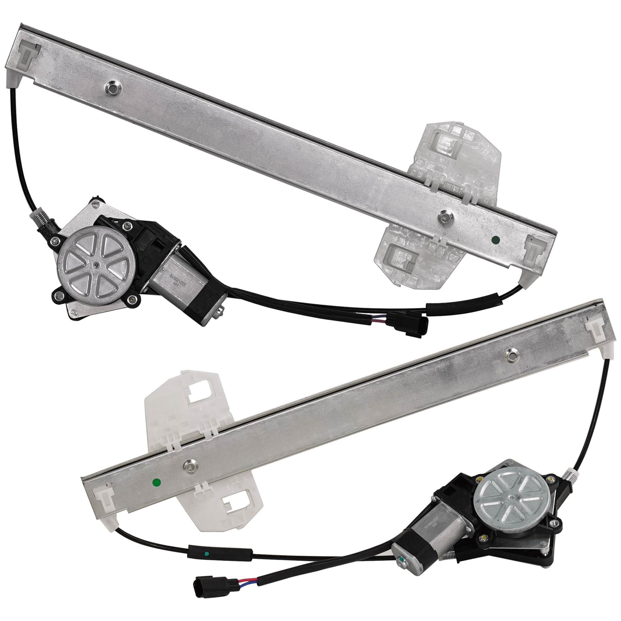 AM WRANGLER JK 07-18 FRONT WINDOW REGULATOR RH AND LH Power w Motor Full Door Type SKU SET JRJ46290005 Partslink CH1350171 CH1351171 OEM 68014948AA PFM 68014949AA PFM