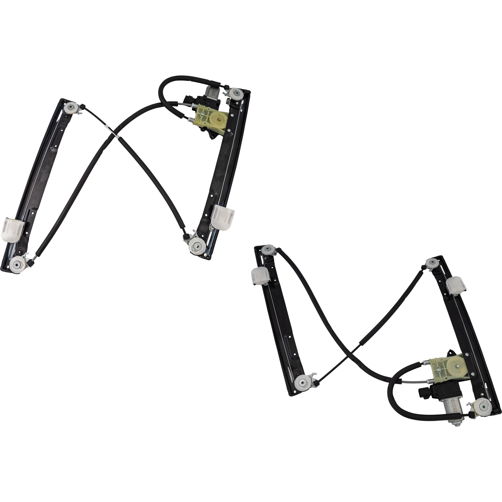 AM XF XFR 09-15 FRONT WINDOW REGULATOR RH AND LH Power w Motor 6 Pins SKU SET JRJ46290023 OEM C2Z31200 C2Z31201