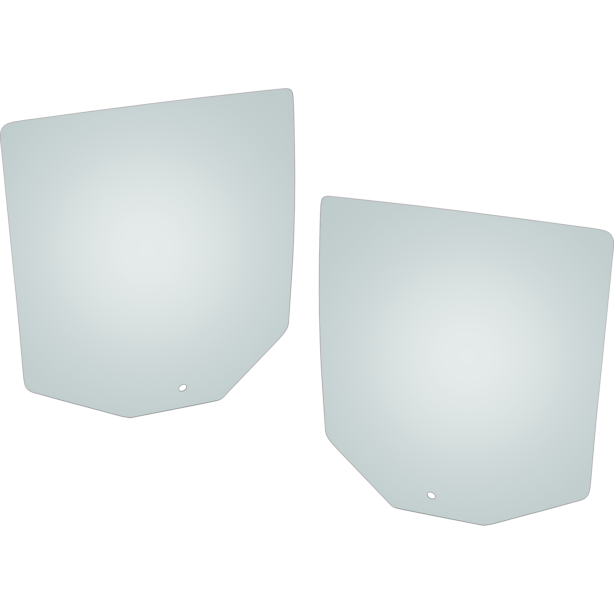 AM JEEP PATRIOT 07-17 REAR DOOR GLASS RH AND LH Green Tint w Solar SKU SET JRJ48130011 OEM 5155450AC 5155451AC