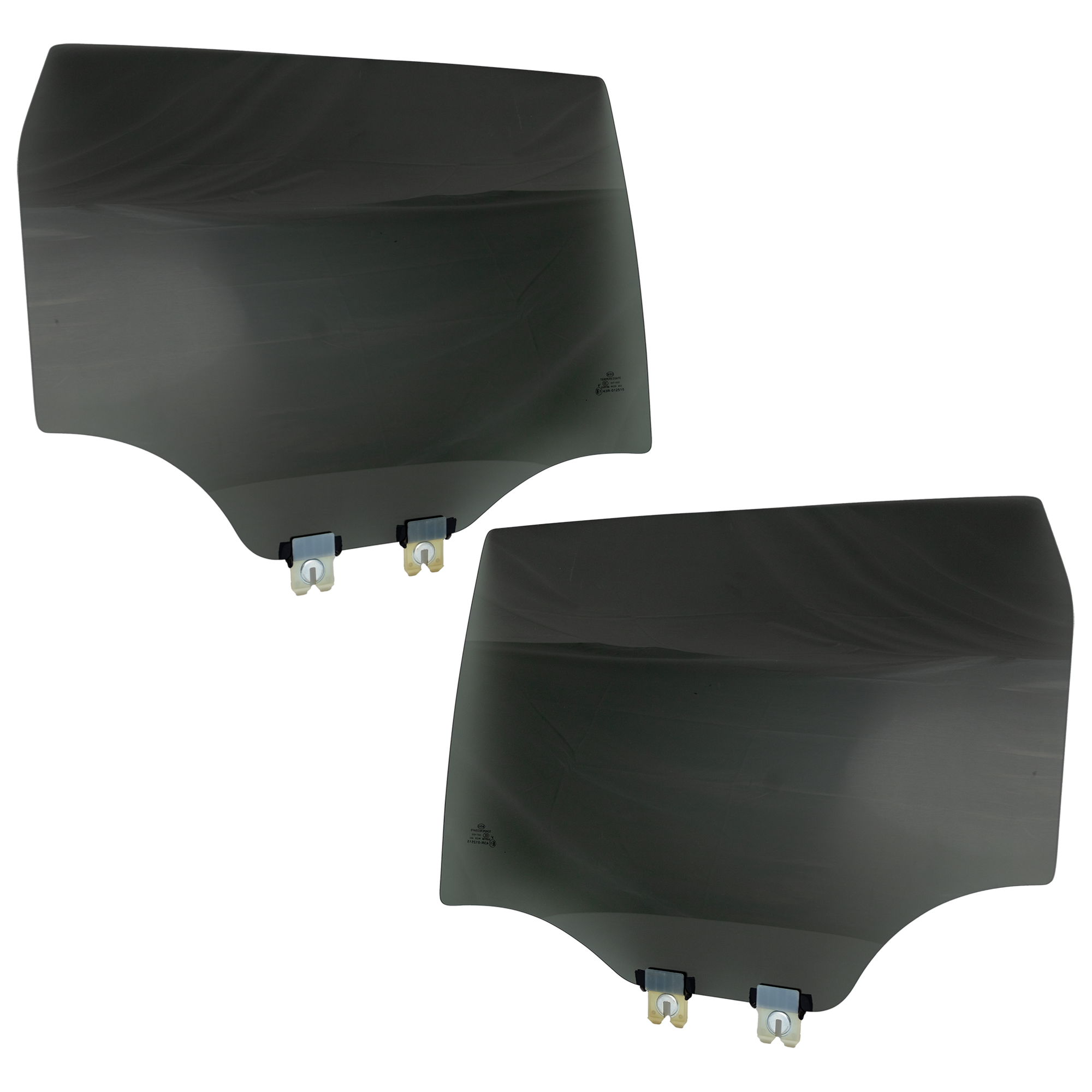 AM CHEROKEE 14-23 REAR DOOR GLASS RH AND LH Gray Tint Privacy w Solar Clip SKU SET JRJ48130019 OEM 68104622AC 68104623AC