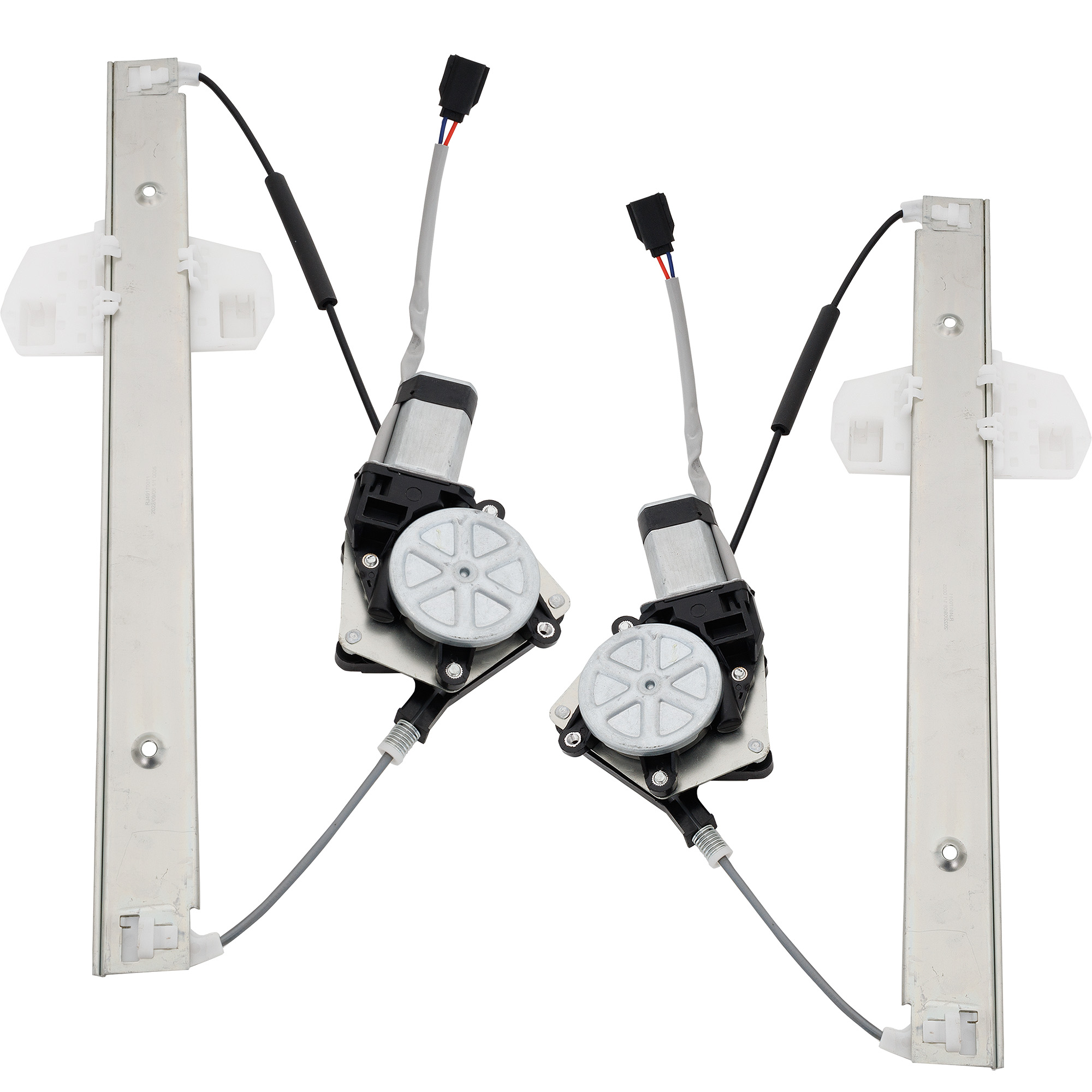 AM WRANGLER JK 07-18 REAR WINDOW REGULATOR RH AND LH Power w Motor SKU SET JRJ49170011 Partslink CH1550122 CH1551122 OEM 68014950AA PFM 68014951AA PFM